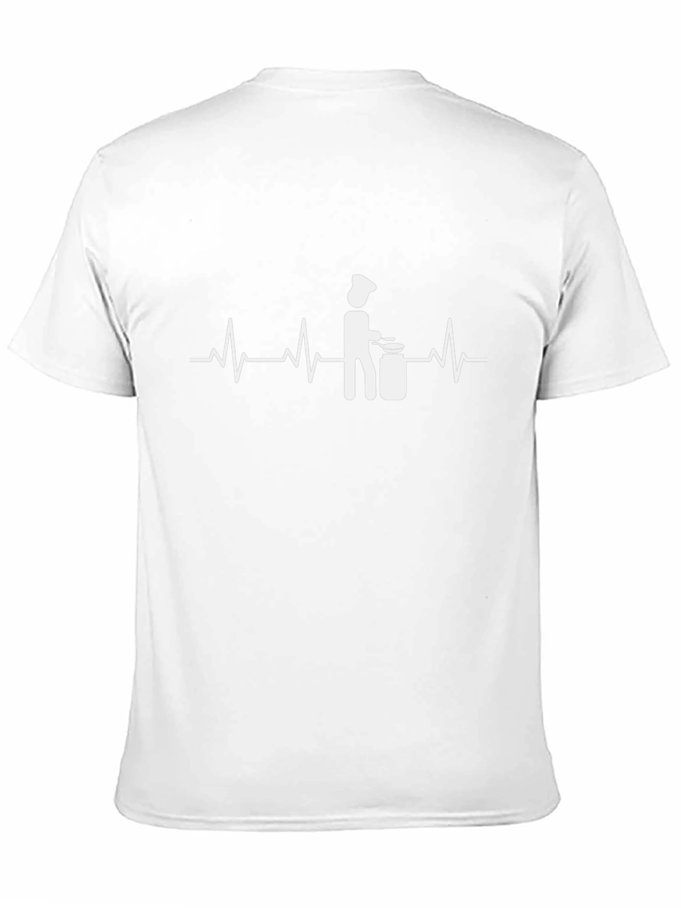 Black Chef's Heartbeat T-Shirt - Culinary Passion view 11