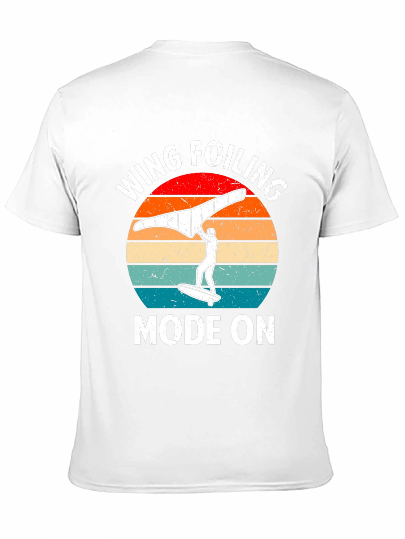 Black Wing Foiling Mode On Graphic Tee view 11