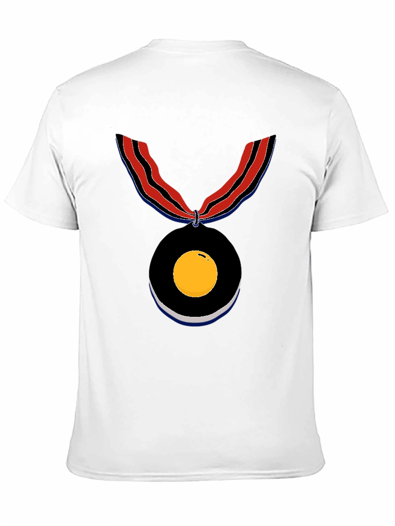 Black Novelty Medal Graphic Tee - Unique Design view 11