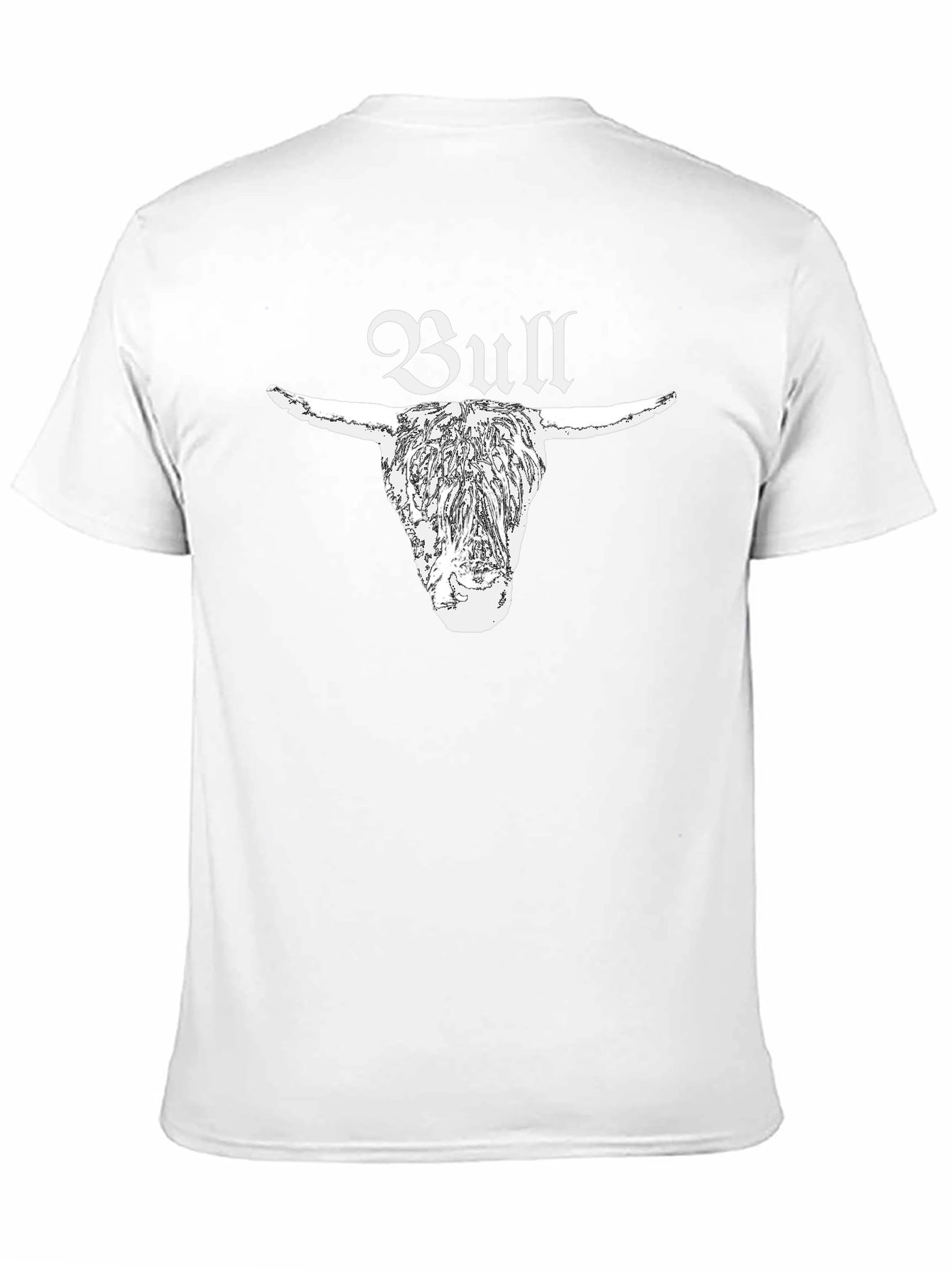 Black Bull Graphic Tee - Black Cotton T-Shirt view 11