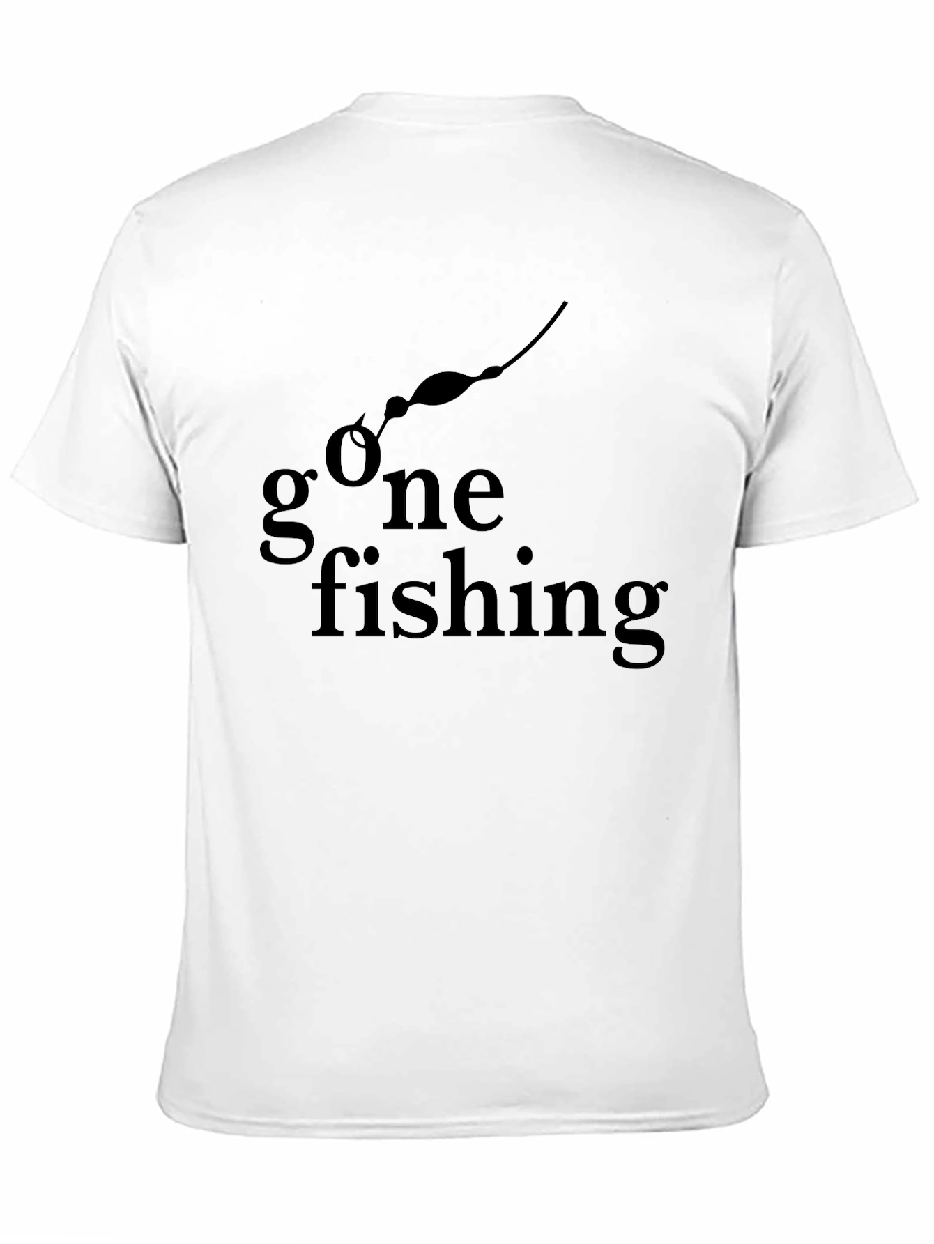 Black Gone Fishing Graphic T-Shirt - Black view 11