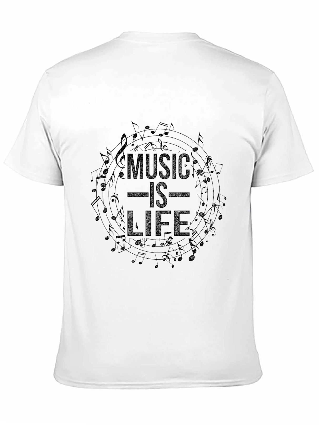 Black Music is Life Graphic T-Shirt - Black view 11