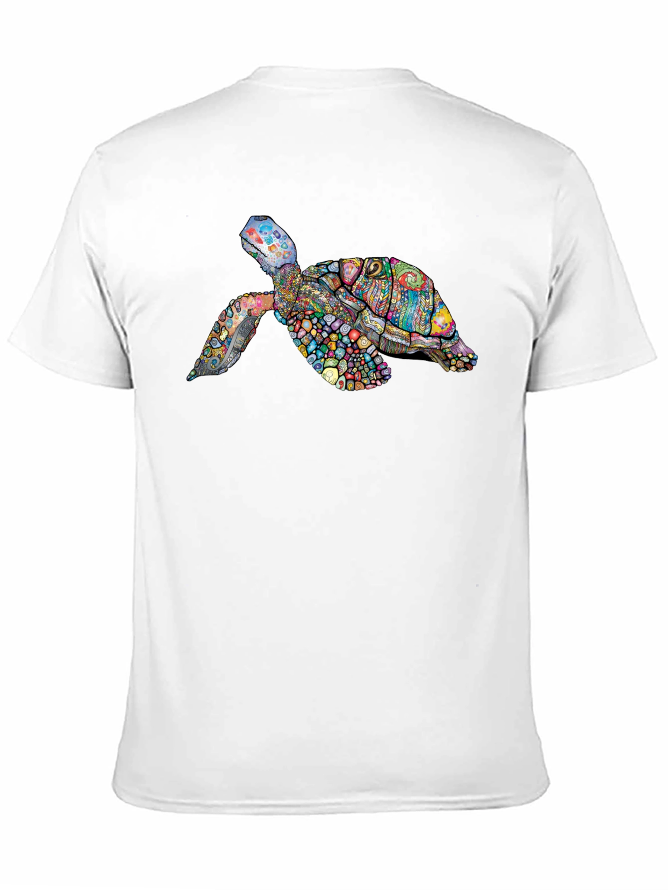 Black Turtle Graphic Print Black Tee view 11