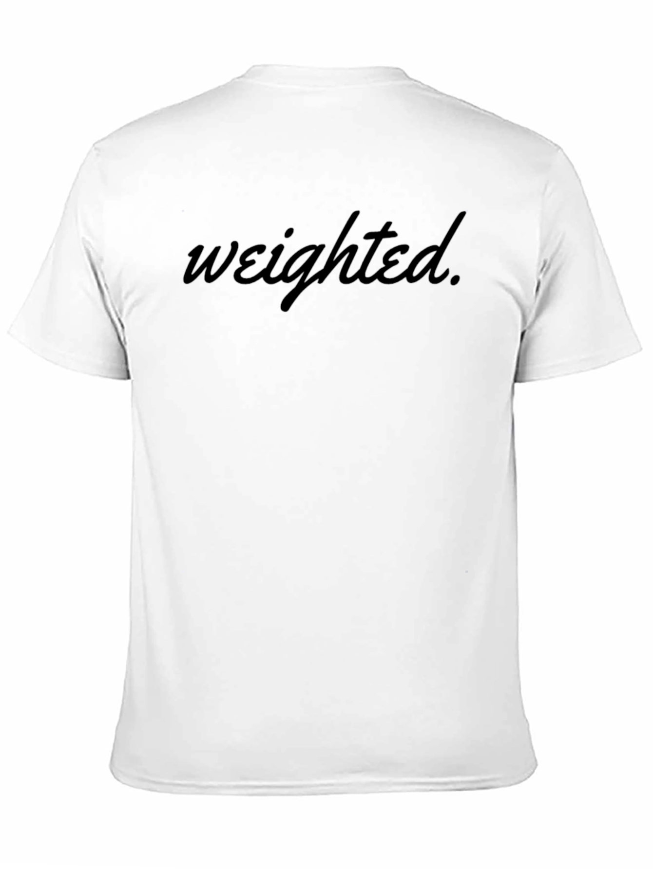 Black Weighted Black Graphic Tee - Men's Casual T-Shirt view 11