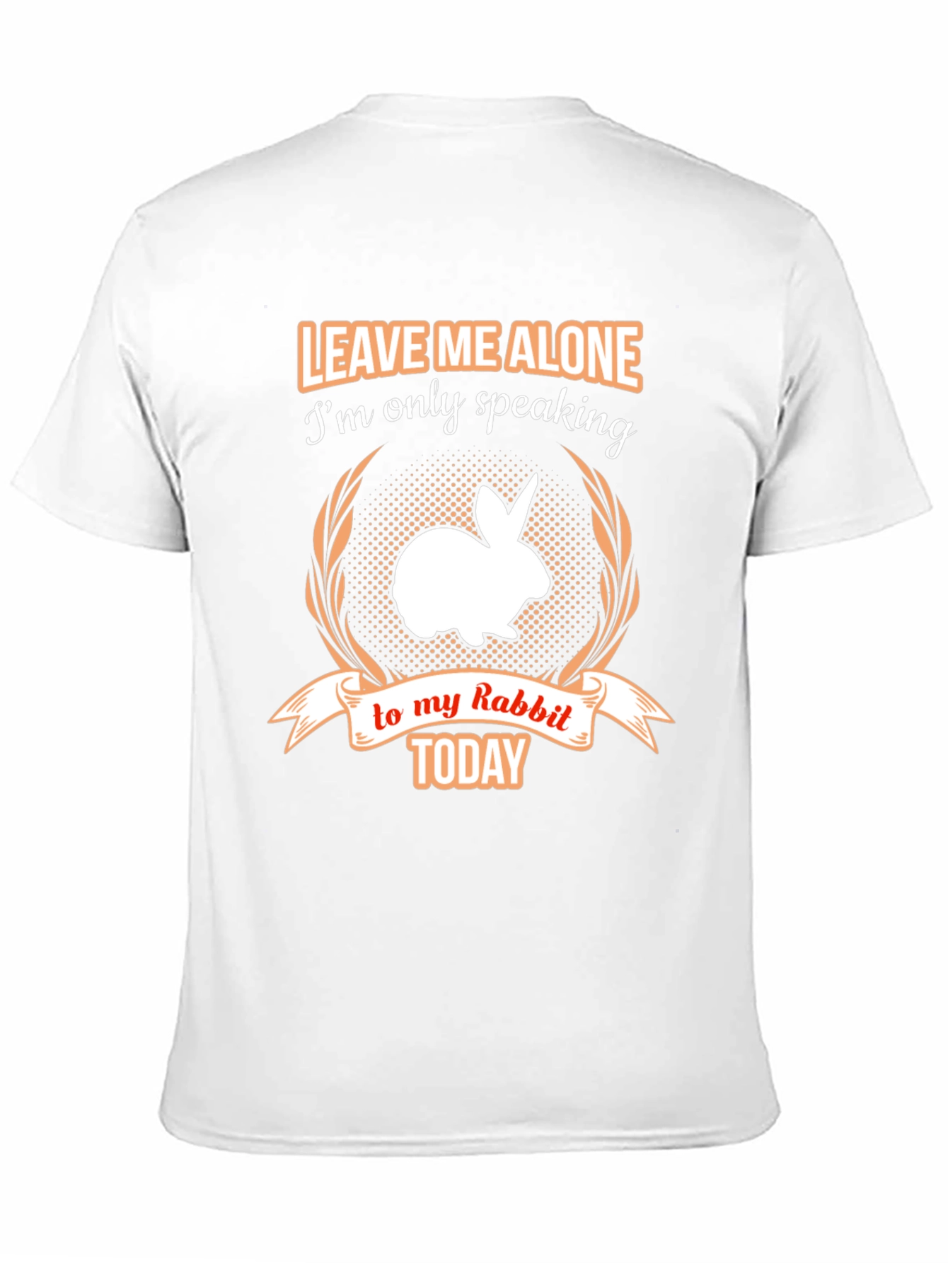 Black Leave Me Alone Rabbit T-Shirt view 11