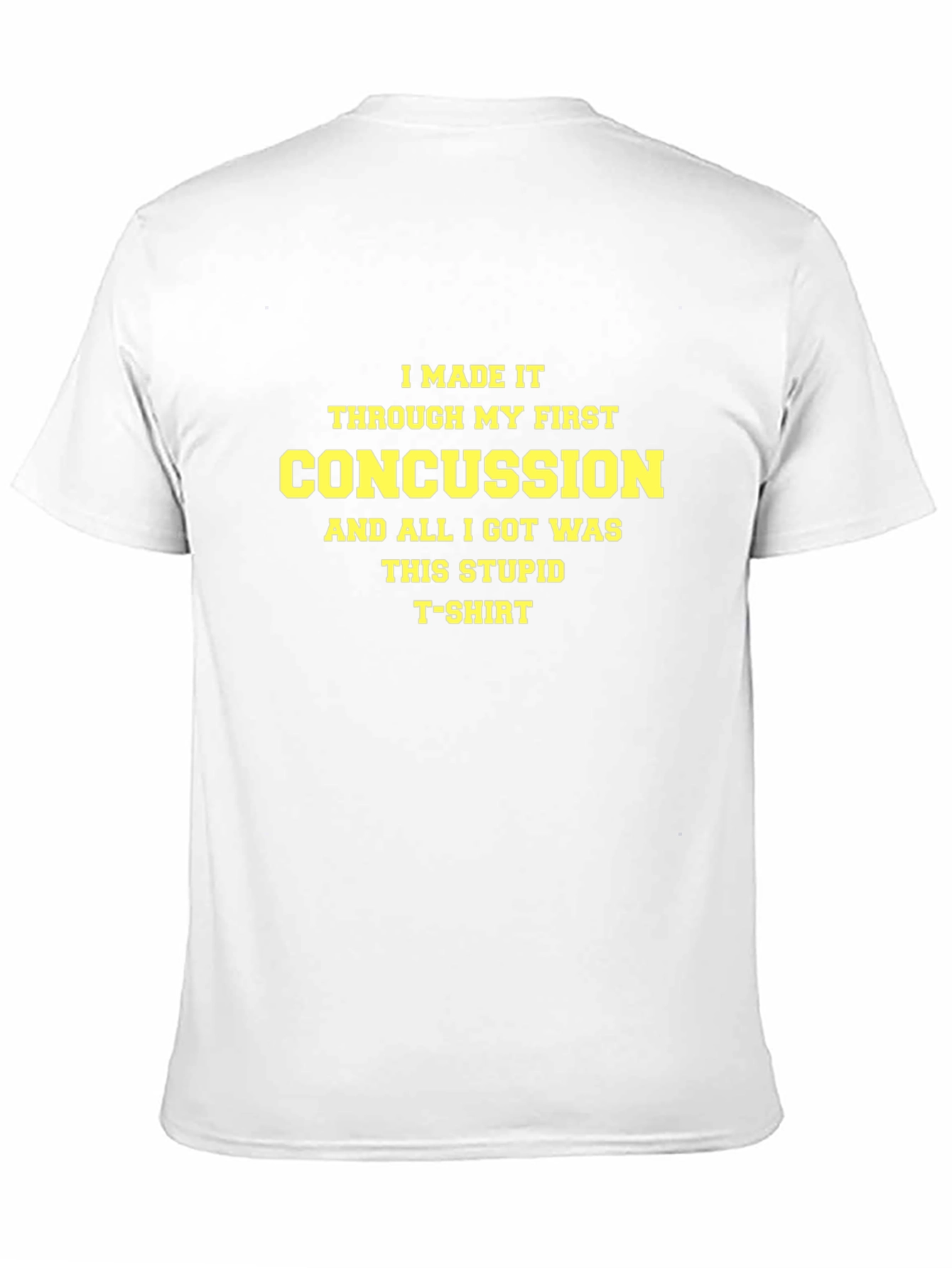 Black Concussion Survivor T-Shirt - I Made It Humor Tee view 11