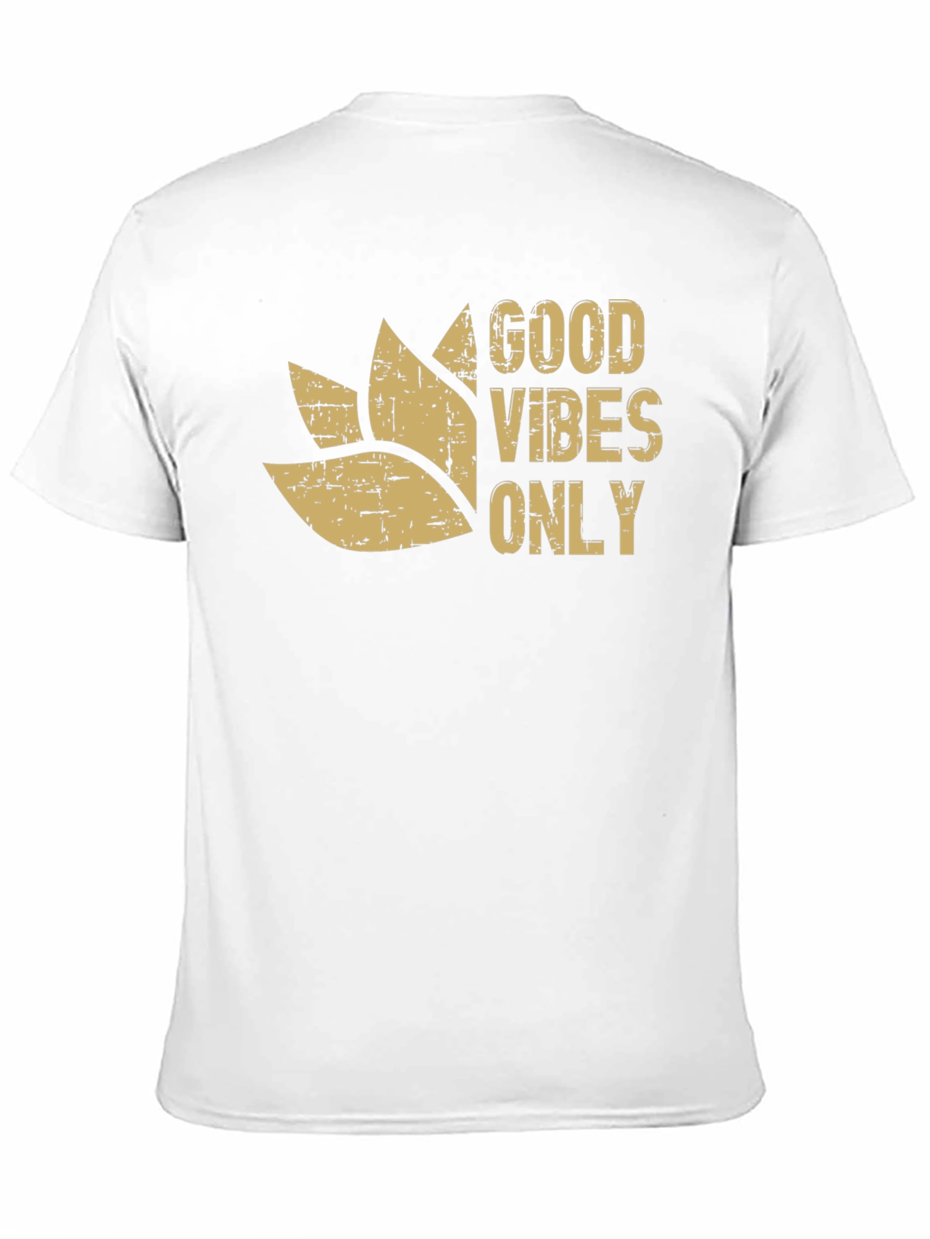 Black Good Vibes Only Graphic Tee - Black Cotton Blend view 11
