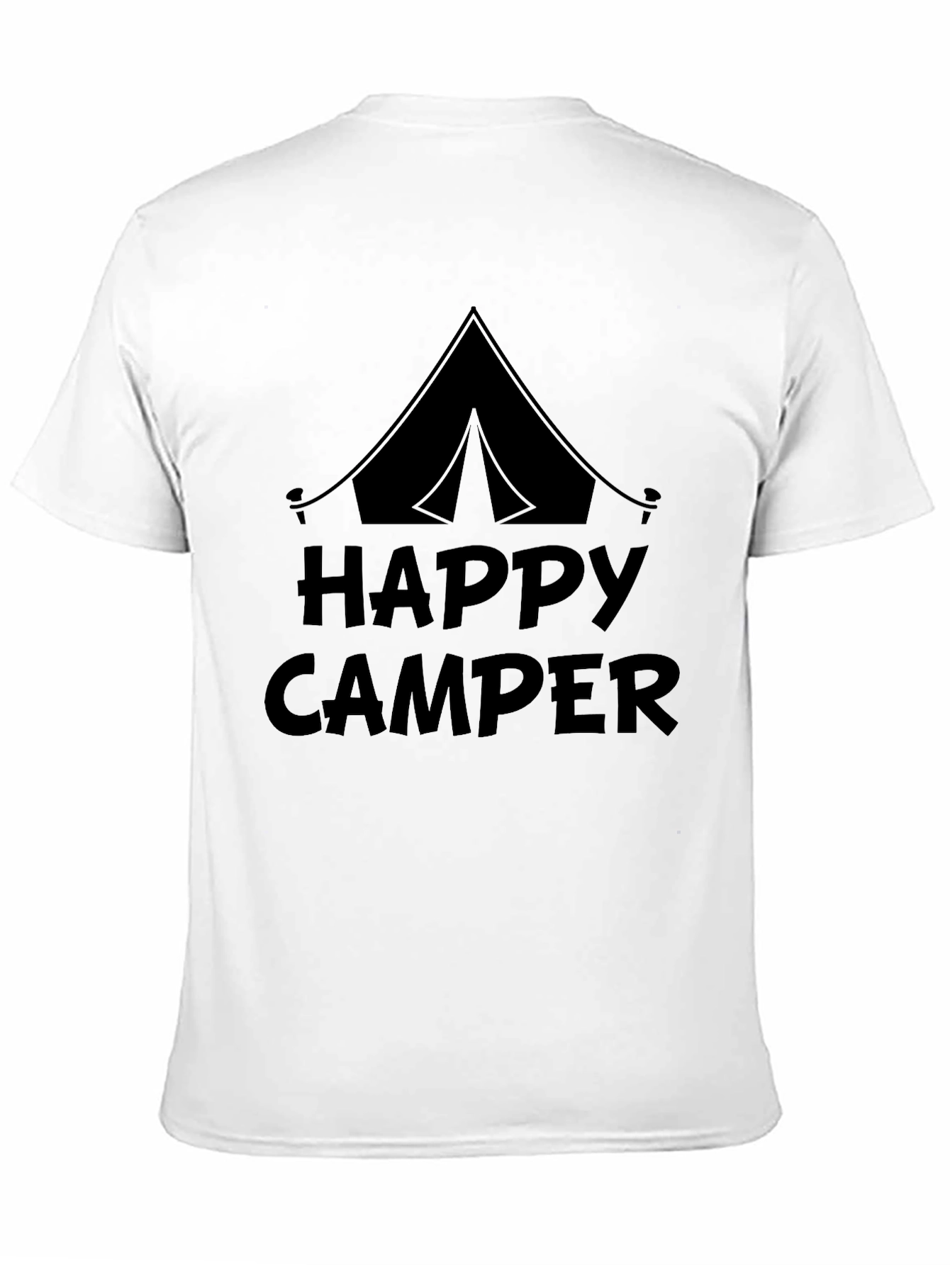 Black Happy Camper T-Shirt - Camping Adventure Tee view 11