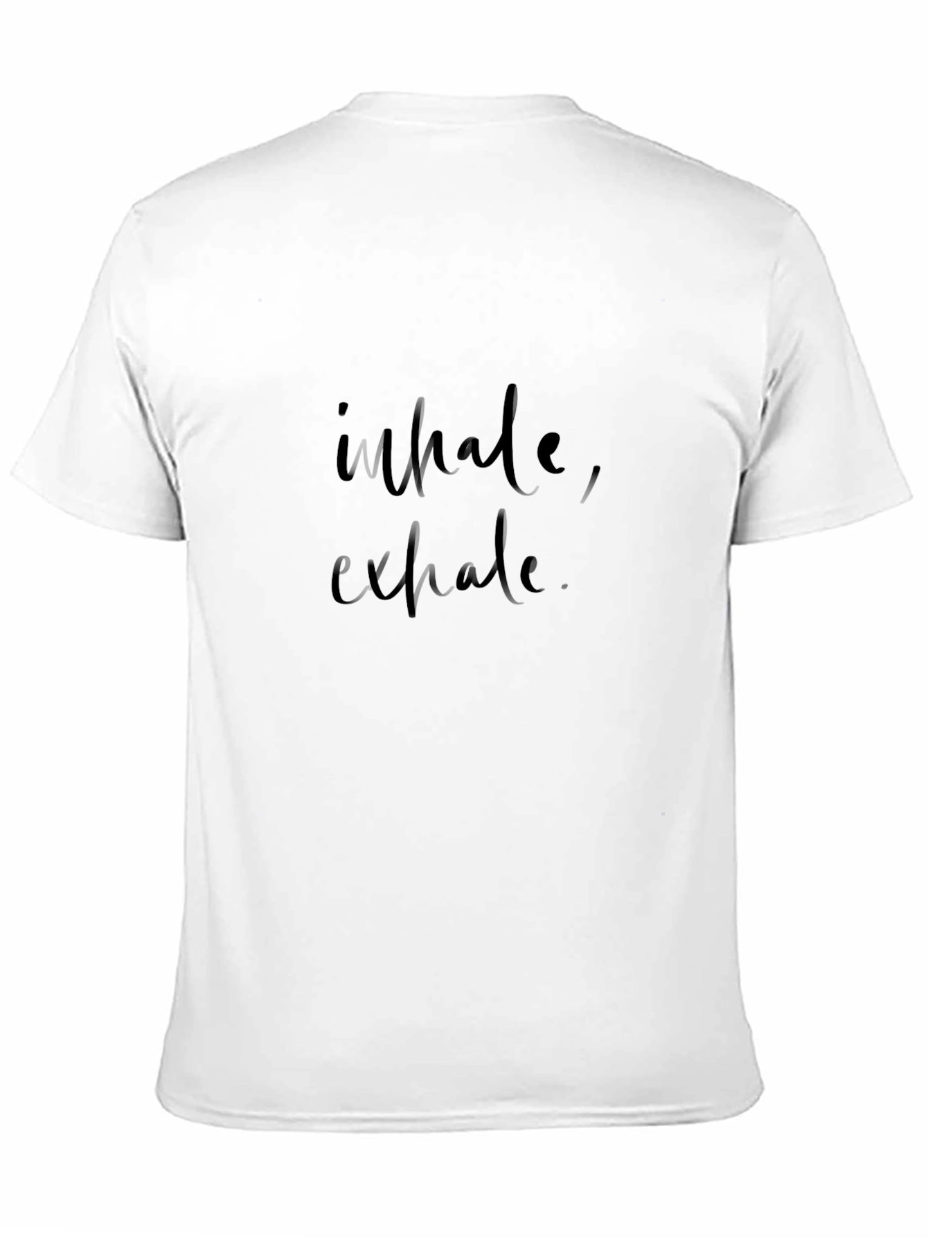 Black Inhale Exhale Black Graphic Tee - Relaxed Fit view 11
