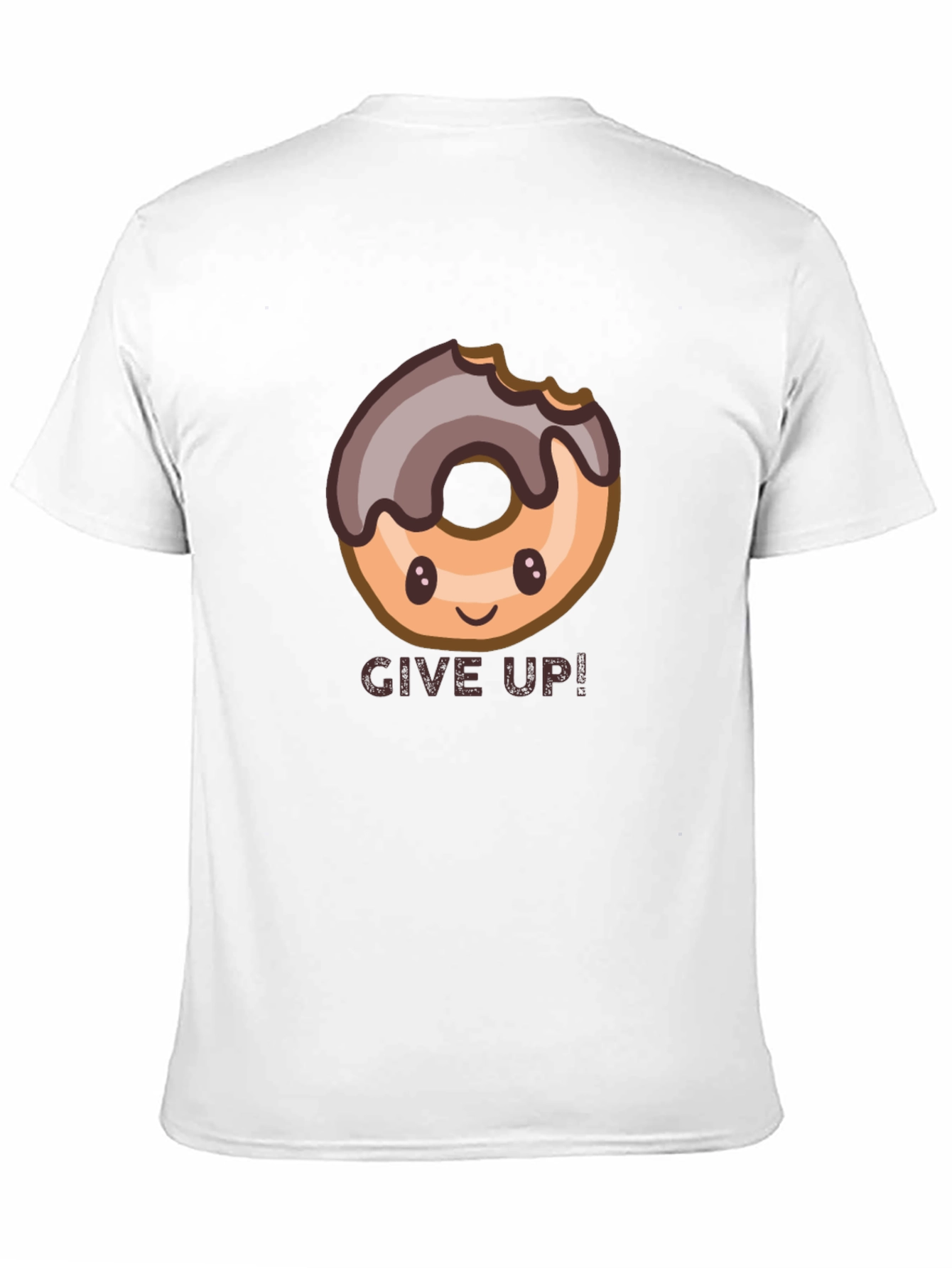 Black Donut Give Up! Graphic Tee view 11