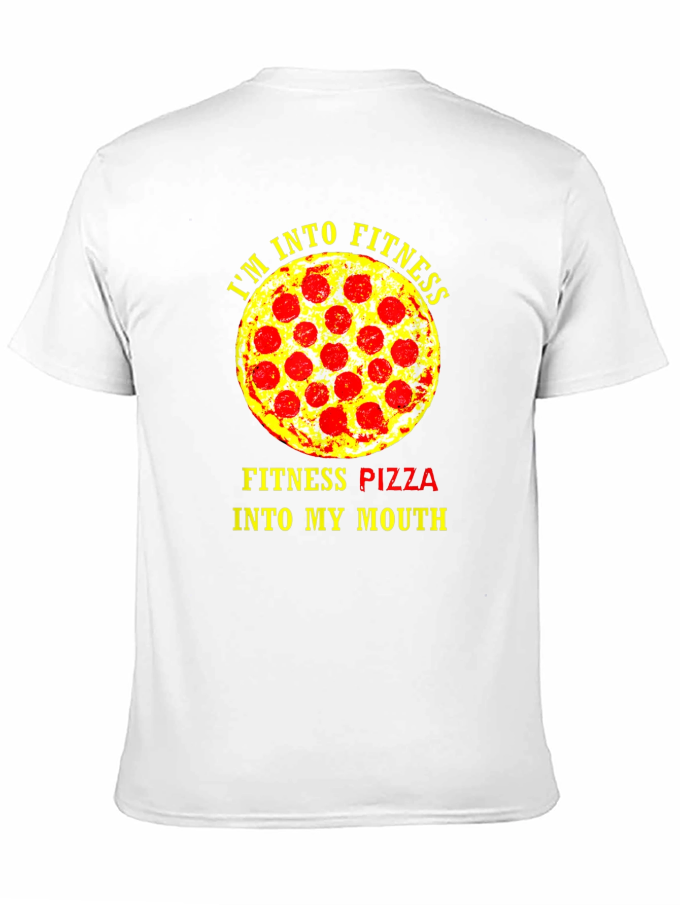 Black Fitness Pizza T-Shirt - Funny Gym Workout Tee view 11