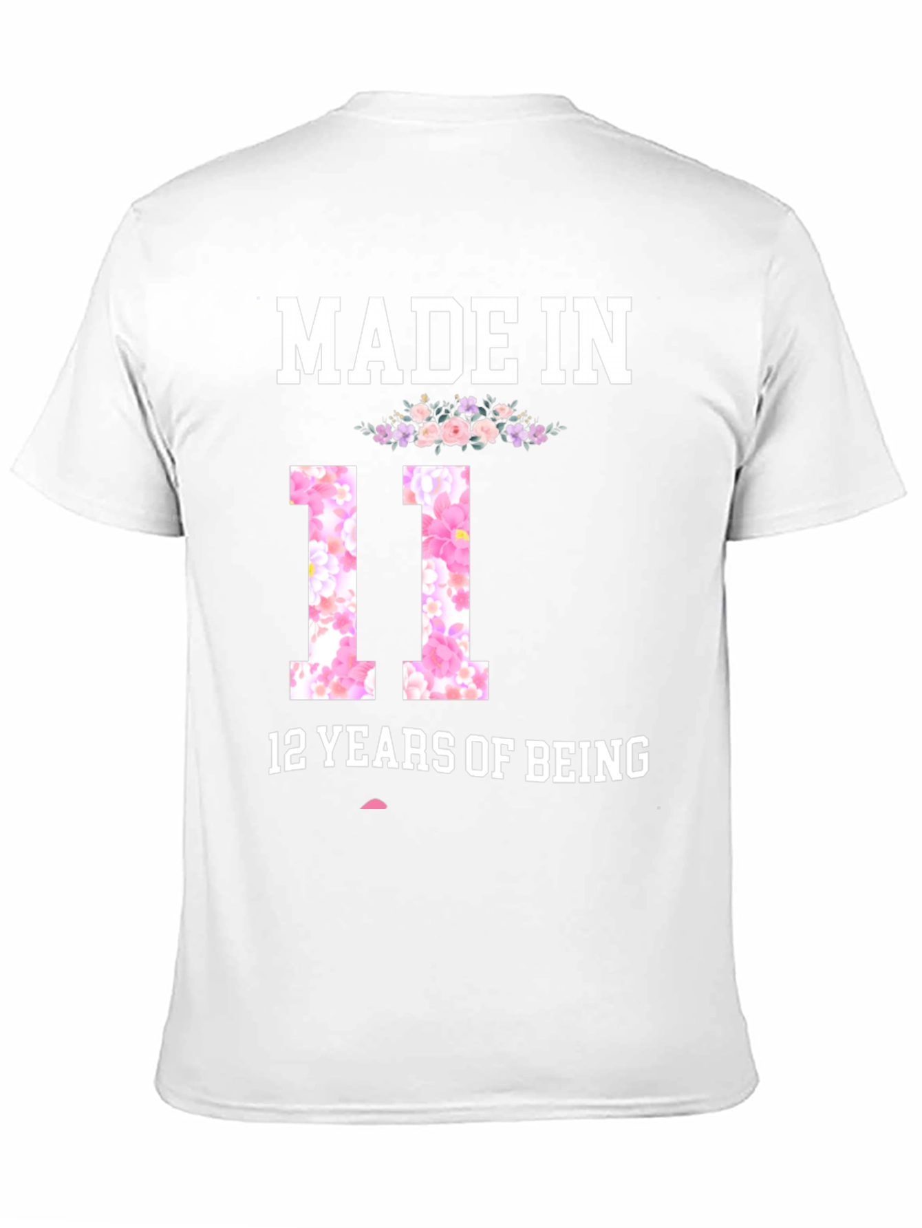 Black Made In 11, 12 Years Of Being T-Shirt view 11