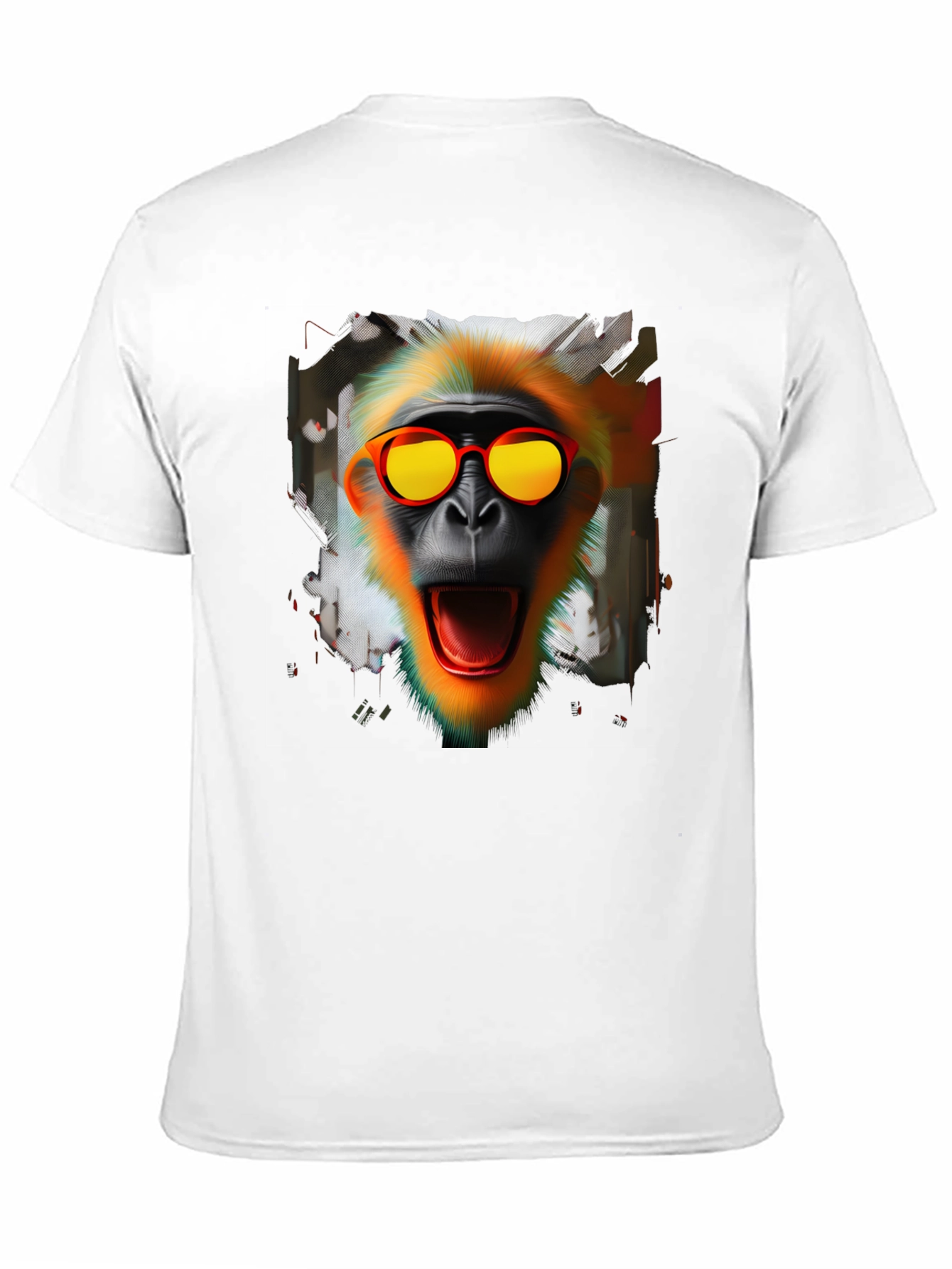 Monkey with Glasses Graphic T-Shirt - 11