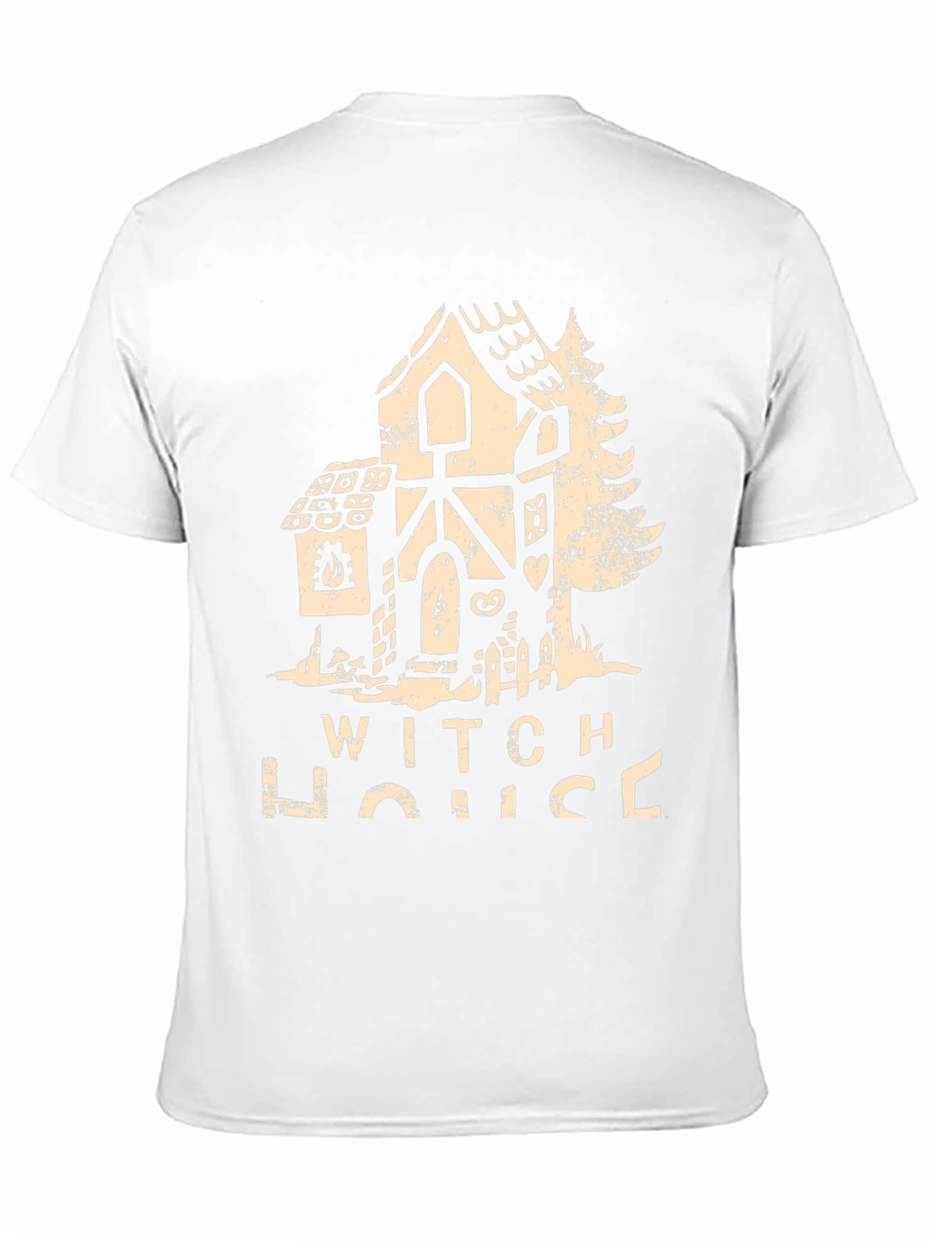 Black Witch House Graphic T-Shirt Halloween Apparel view 11