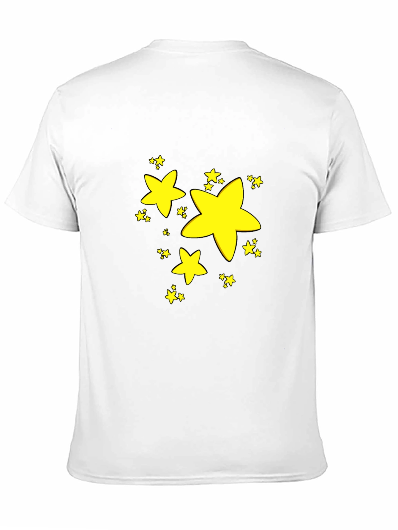 Black Stars Graphic Black T-Shirt view 11