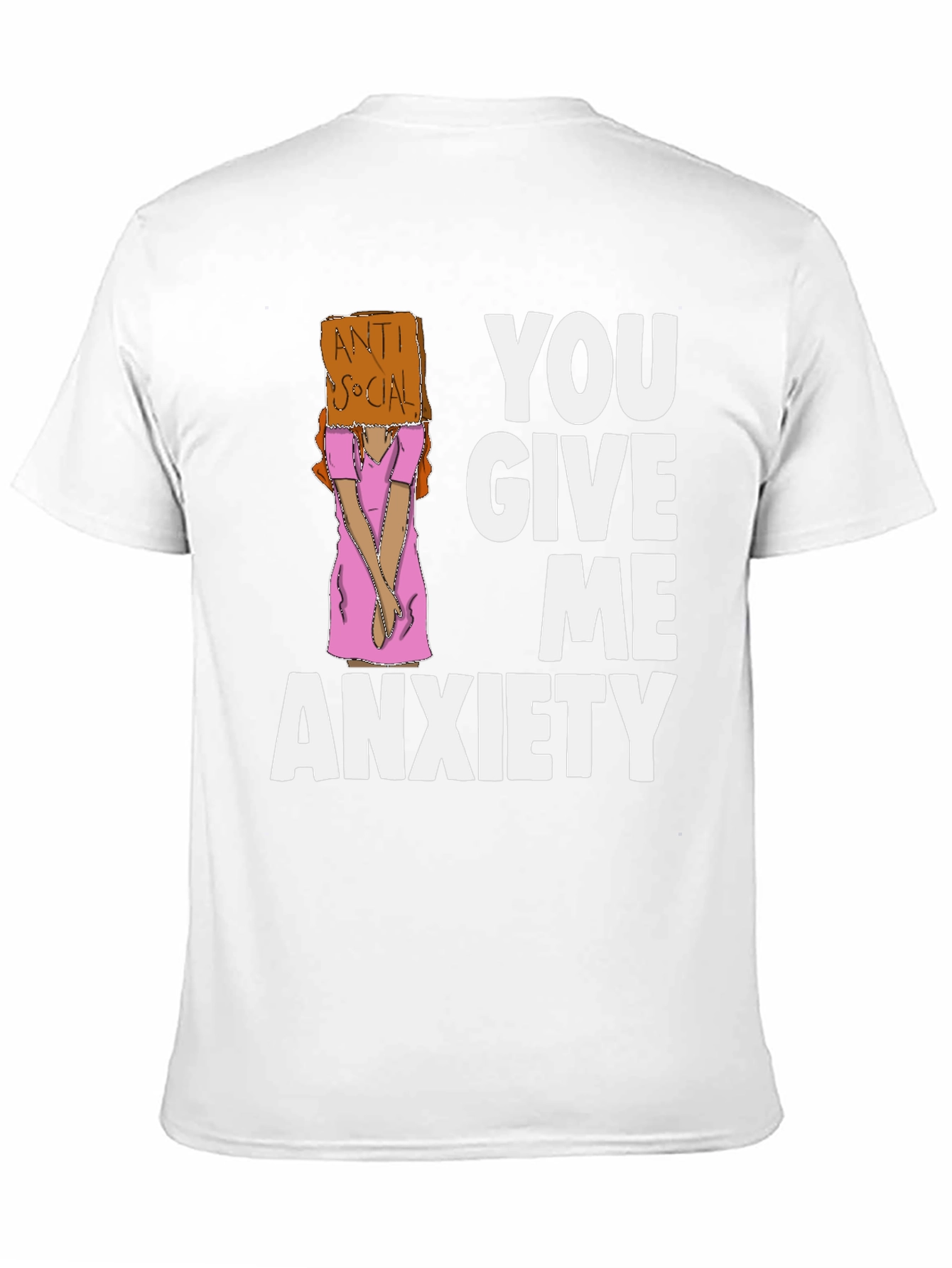Black You Give Me Anxiety Graphic Tee view 11