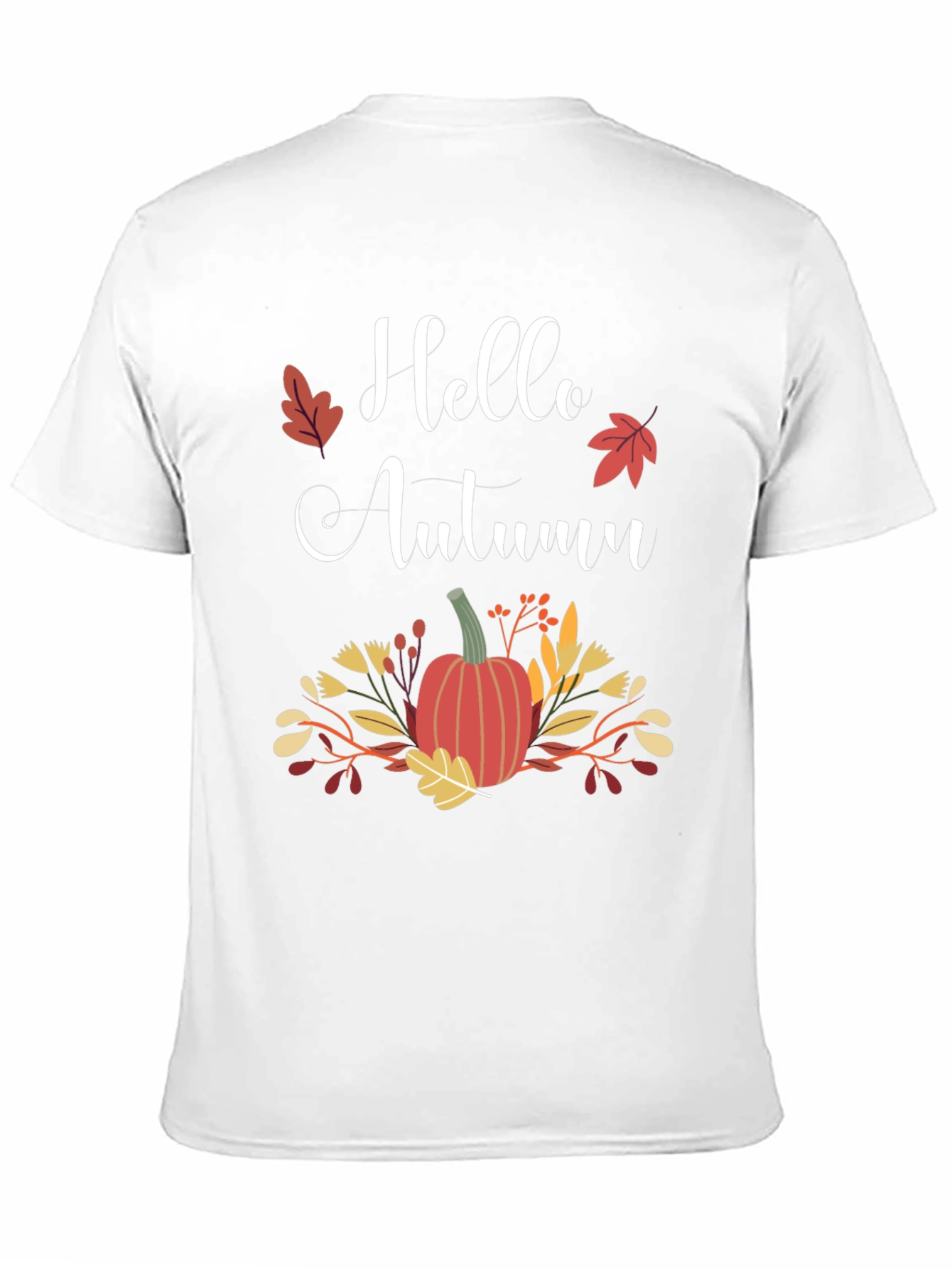Black Hello Autumn Graphic T-Shirt view 11