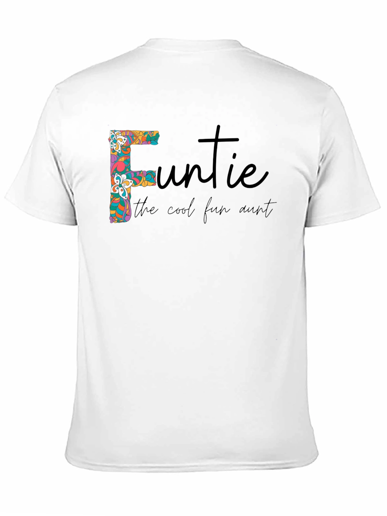 Black Fun Auntie Graphic Tee view 11