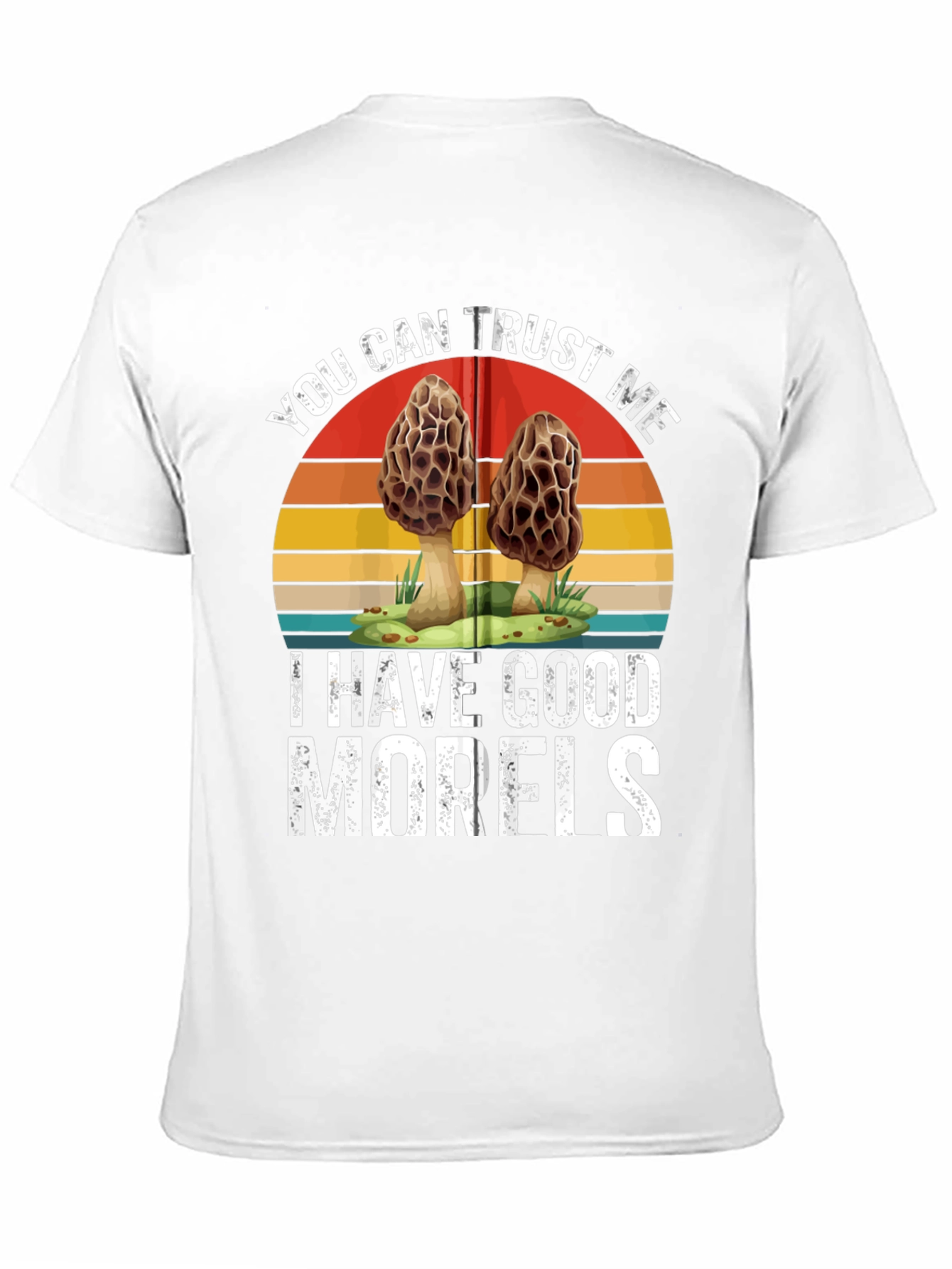 Black Trust Me, I Have Good Morels - Funny Mushroom T-Shirt view 11