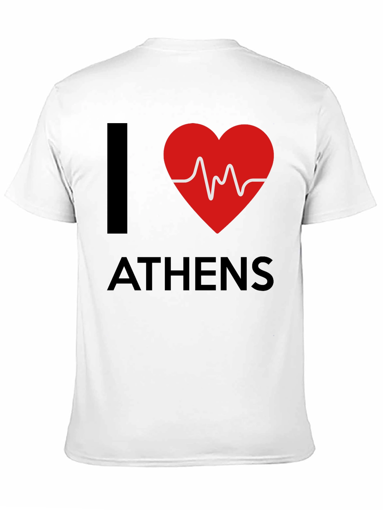 Black I Heart Athens Graphic Tee - Black view 11