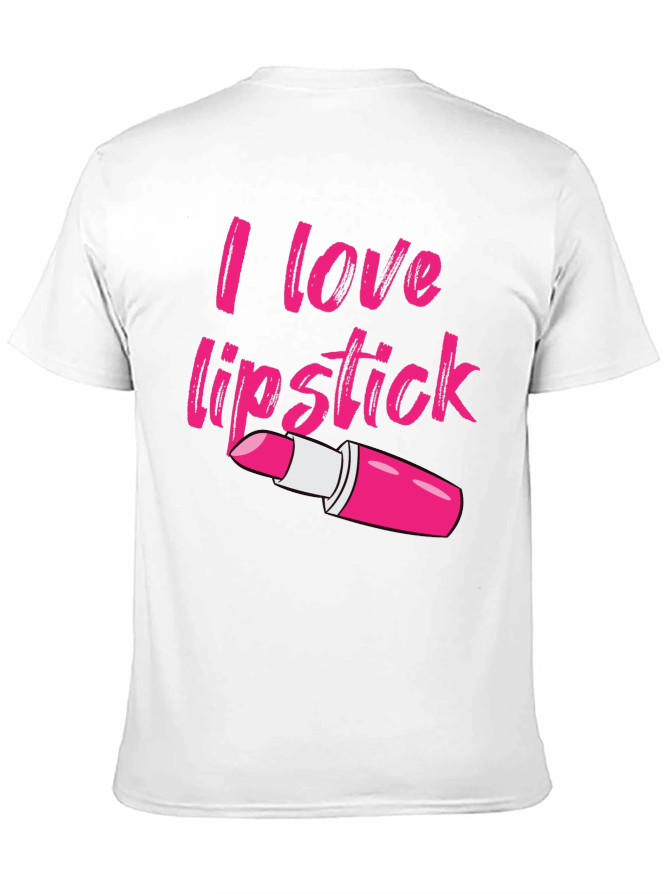 Black I Love Lipstick Graphic Tee - Unisex Cotton Blend view 11