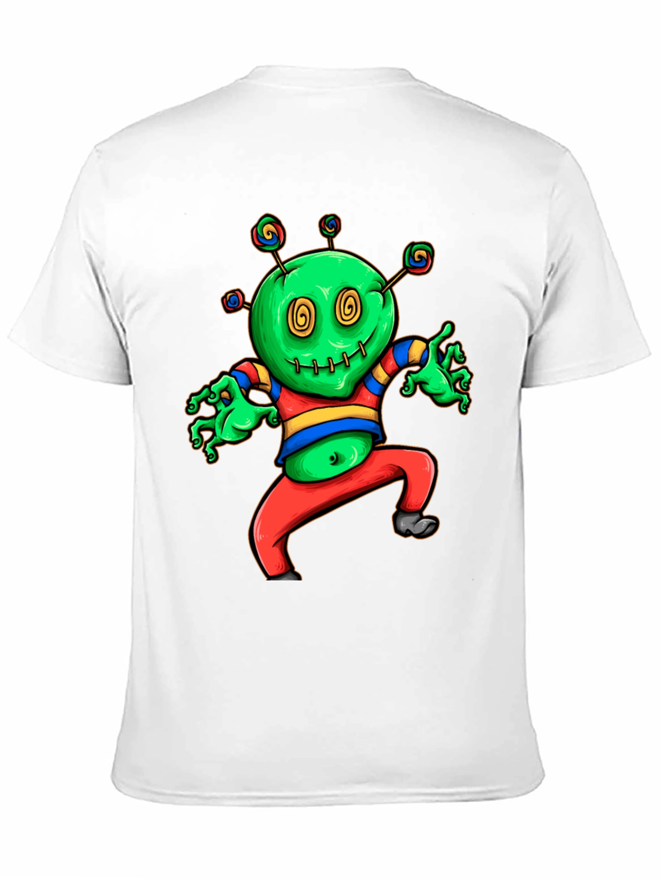 Black Funky Green Monster T-Shirt view 11