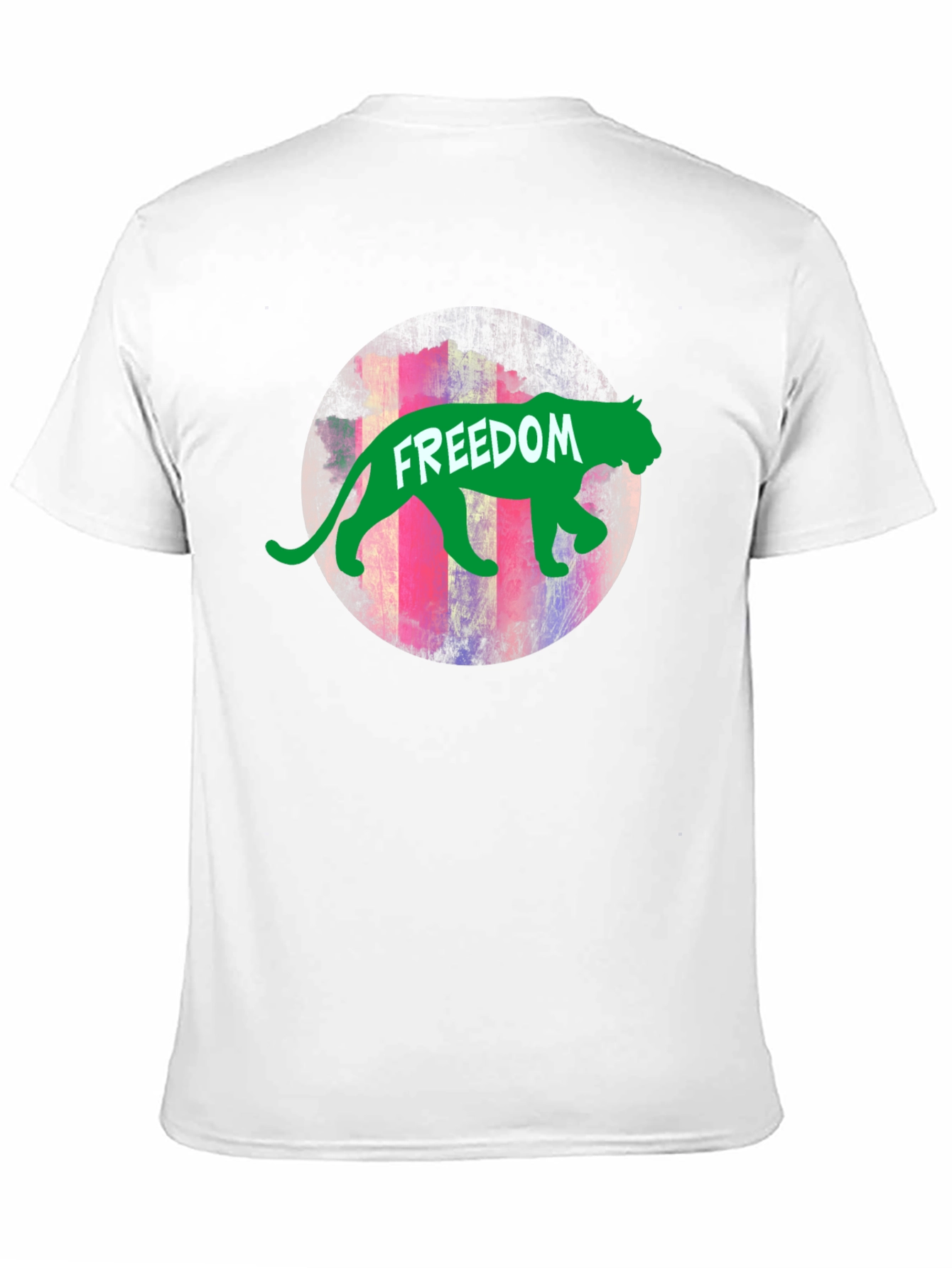 Black Freedom Graphic Tee - Green Panther view 11