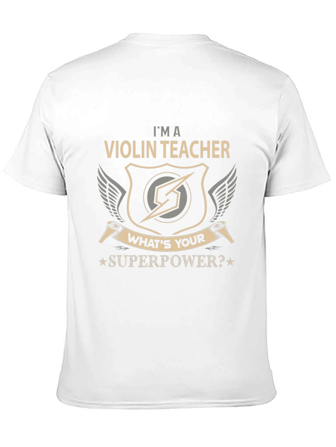 Black Violin Teacher Superpower T-Shirt view 11