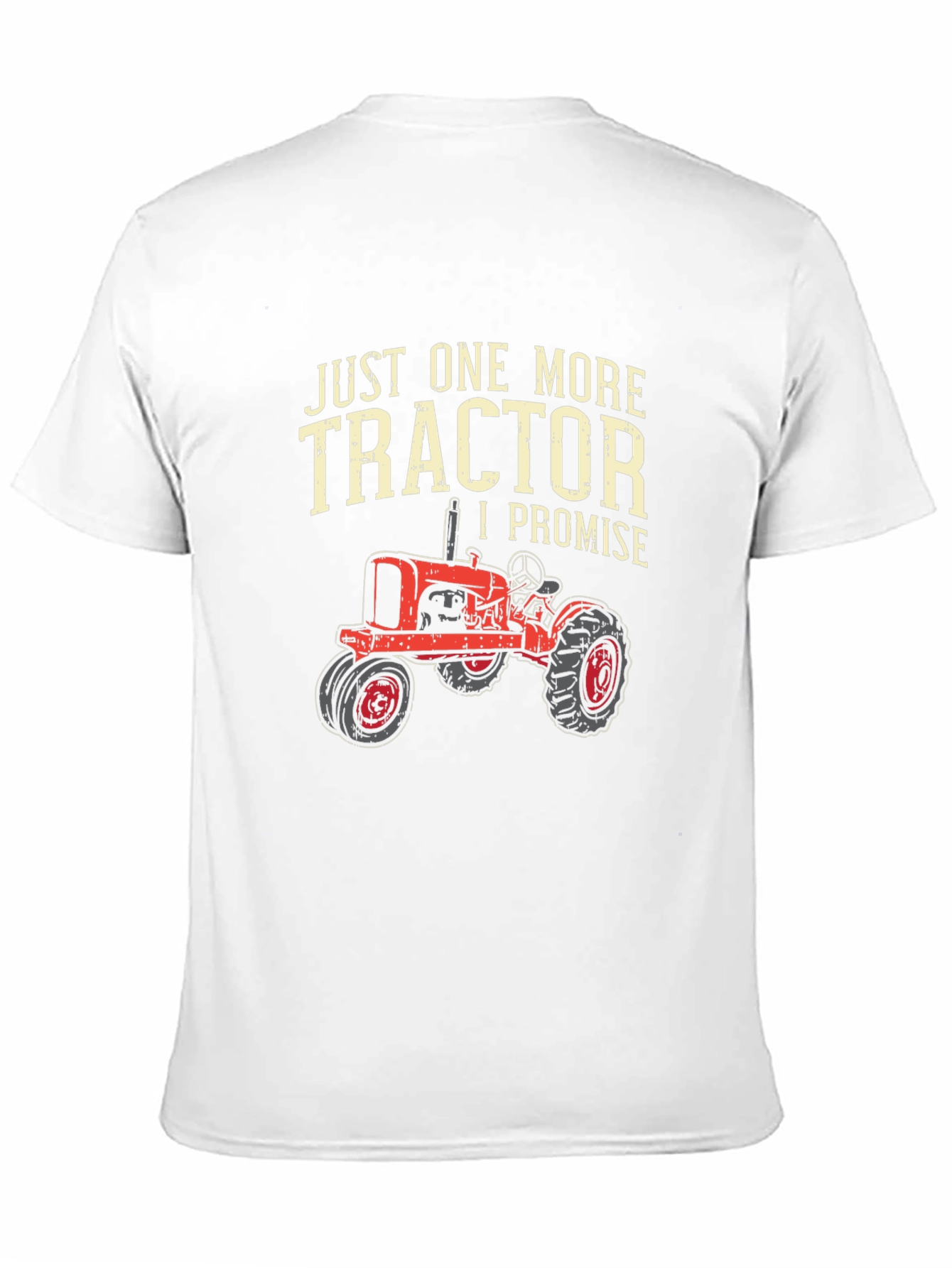 Black Just One More Tractor T-Shirt view 11