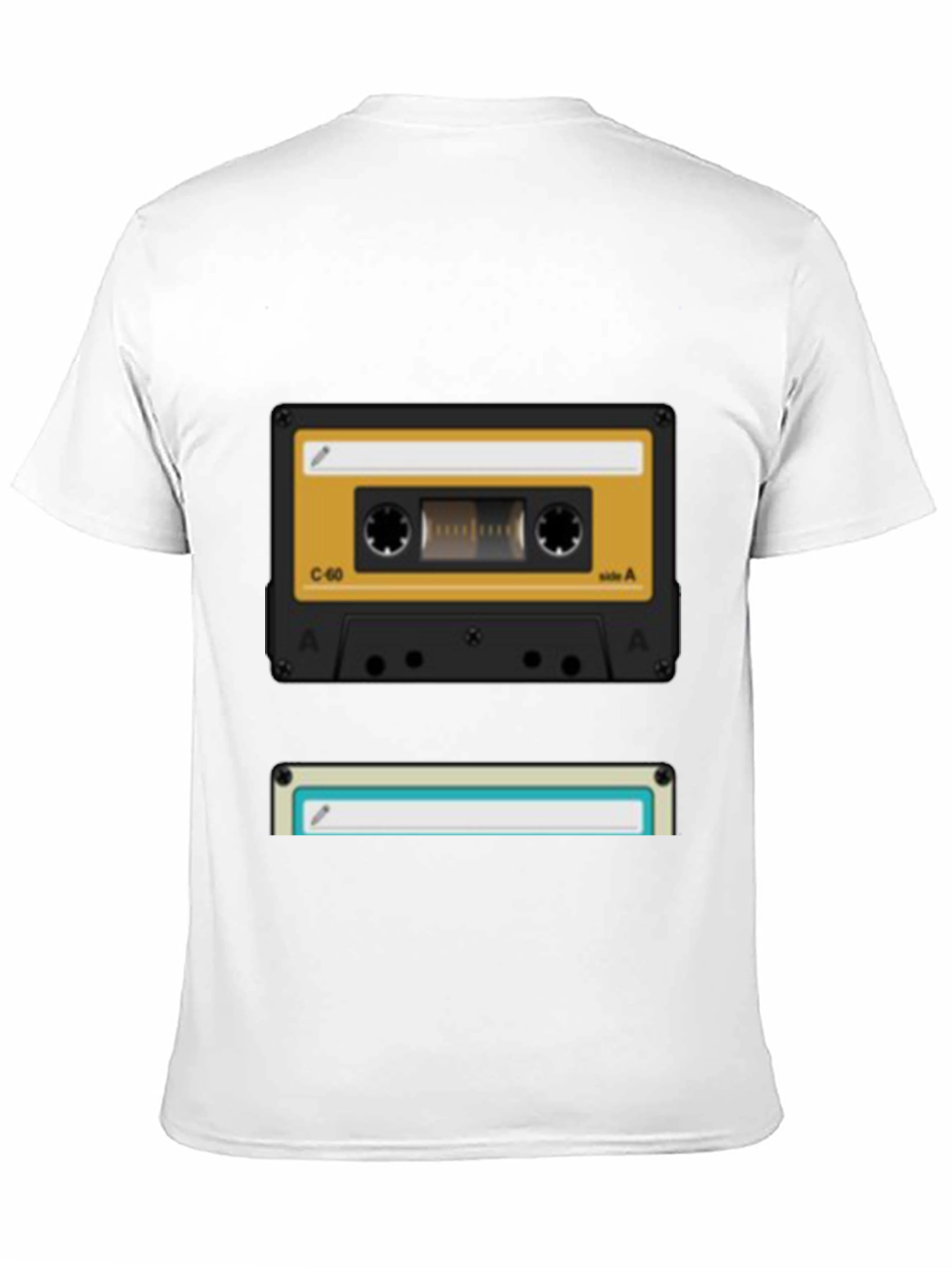 Black Retro Cassette Tape Graphic T-Shirt - Vintage Music Lover Tee view 11