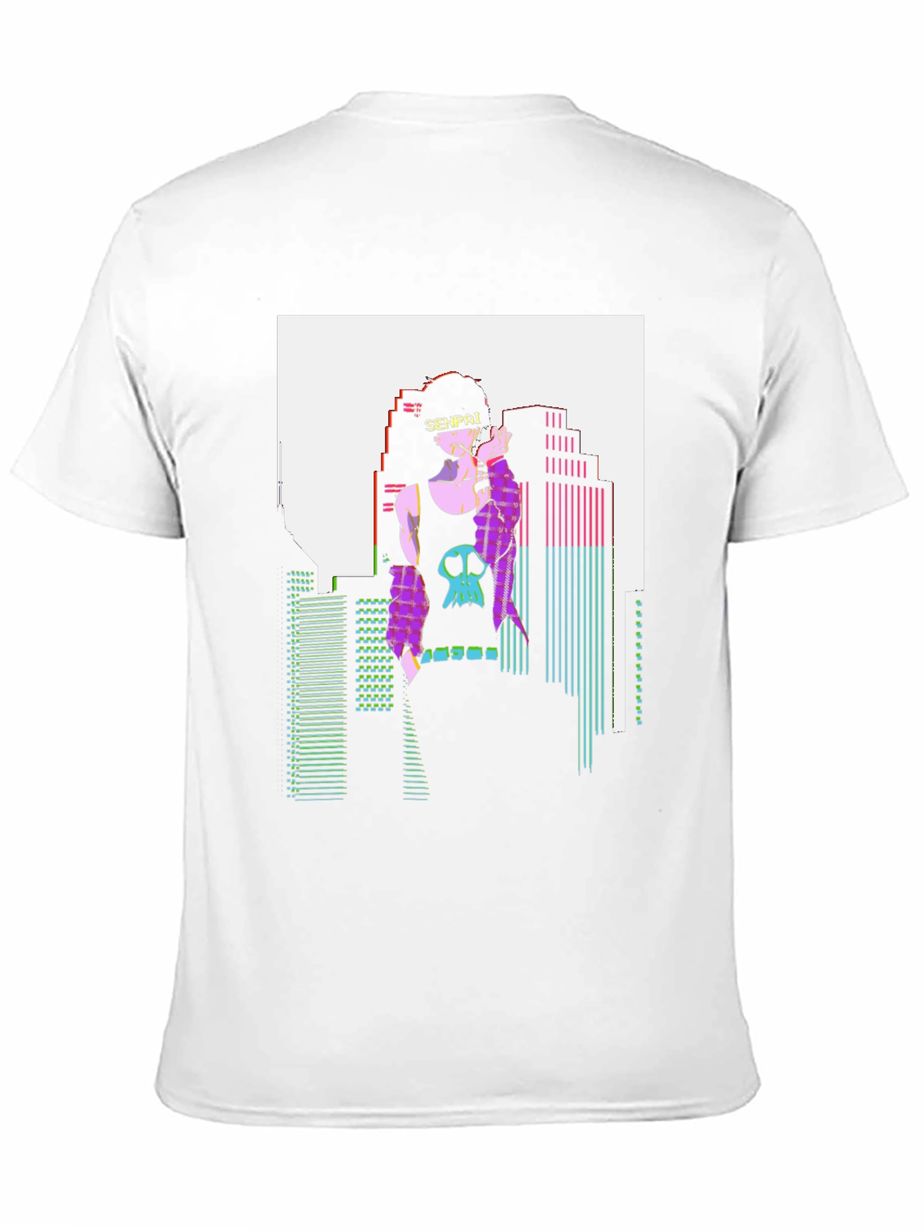 Cyberpunk Senpai T-Shirt - Graphic Anime Tee - 11