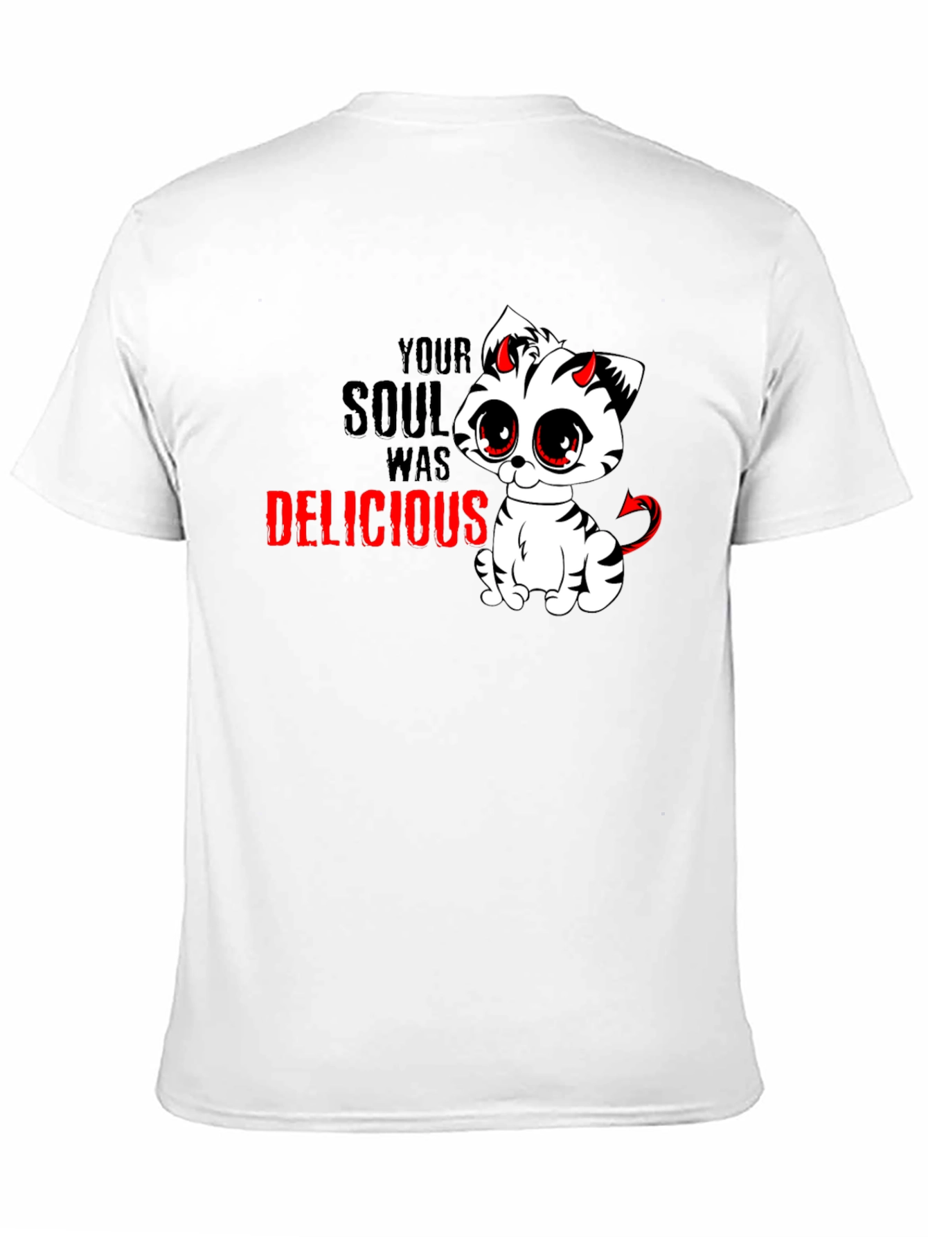 Black Devil Cat T-Shirt - Your Soul Was Delicious view 11