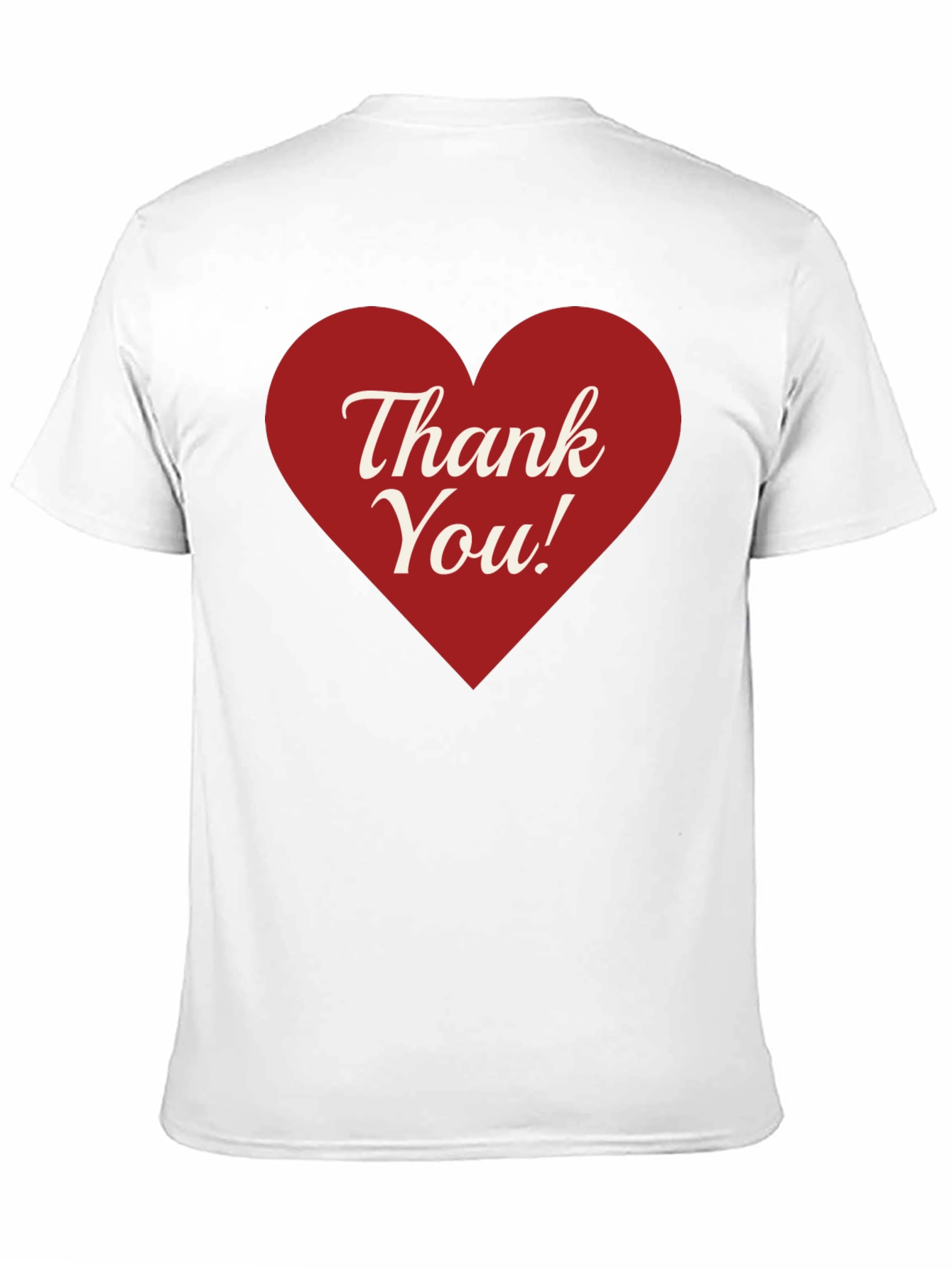 Black Thank You Heart Graphic Tee - Black Cotton Blend view 11