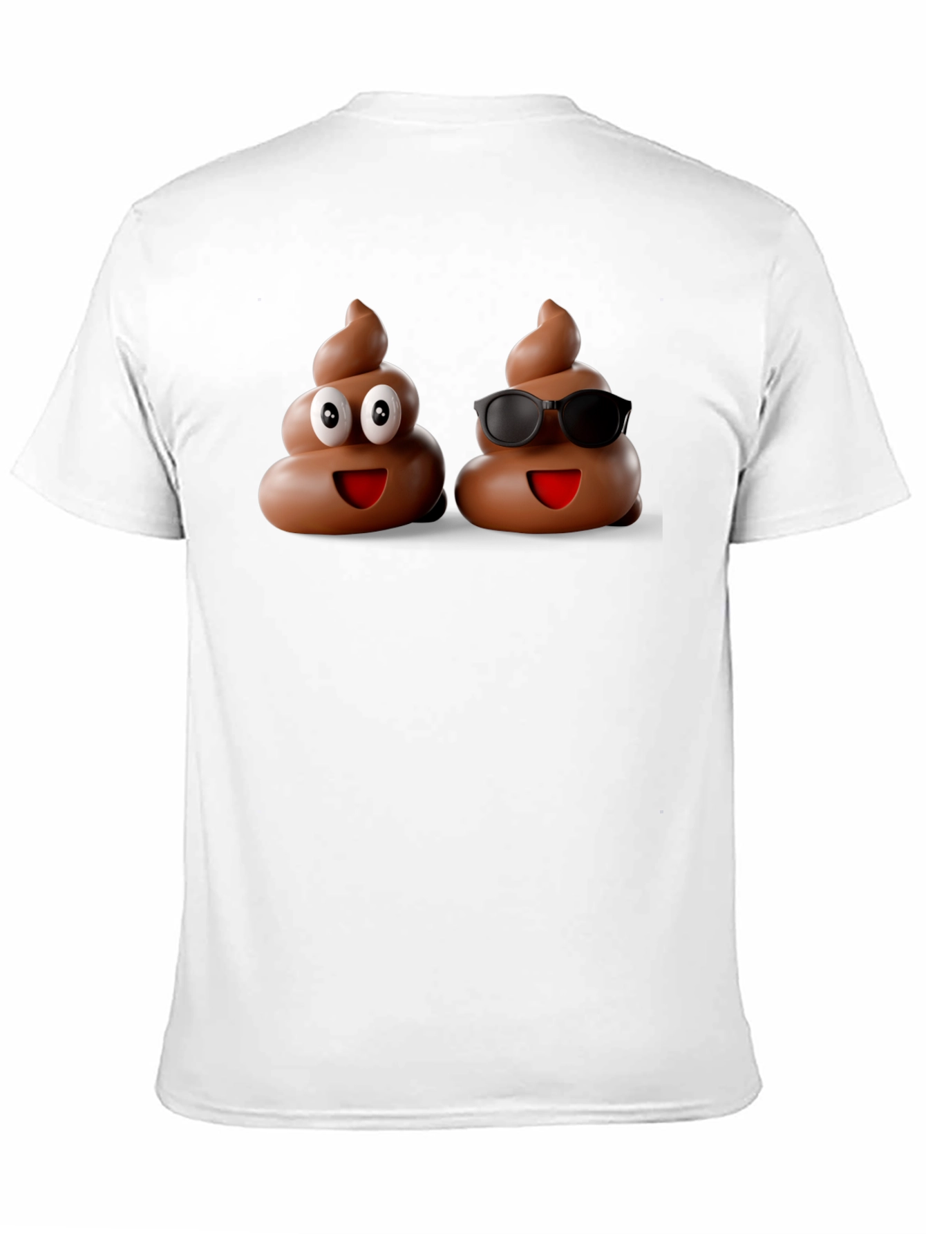 Black Funny Poop Emoji Graphic Black T-Shirt view 11