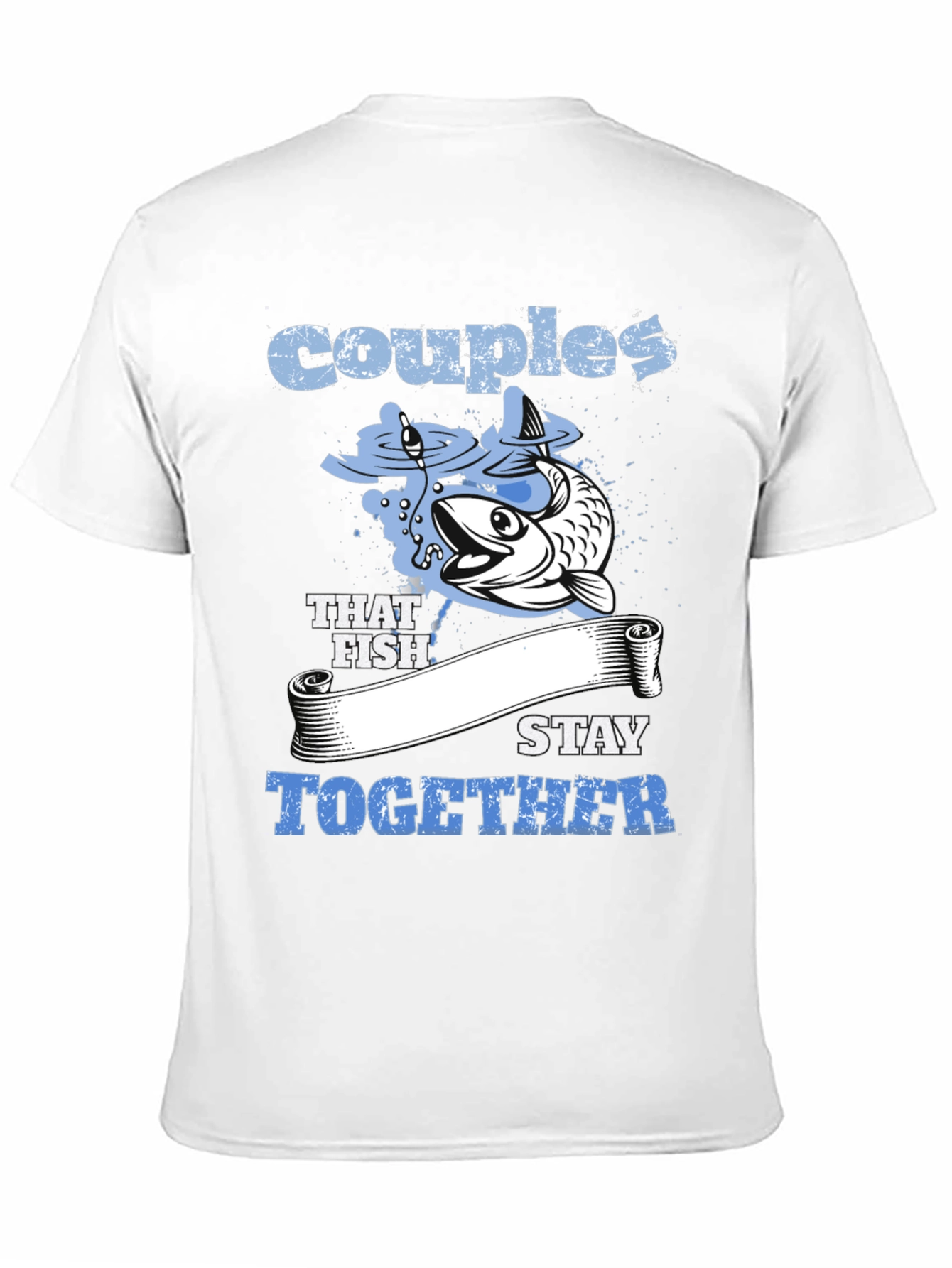 Black Couples That Fish Stay Together Graphic Tee view 11