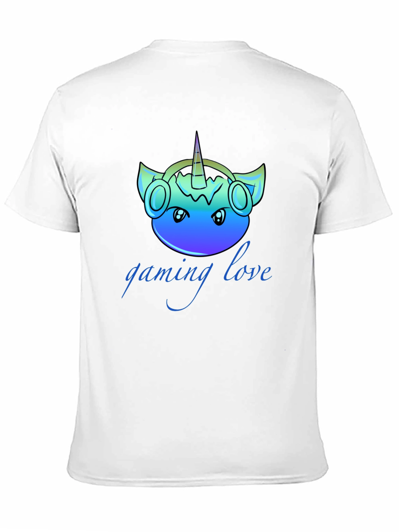 Black Gaming Love Unicorn T-Shirt view 11