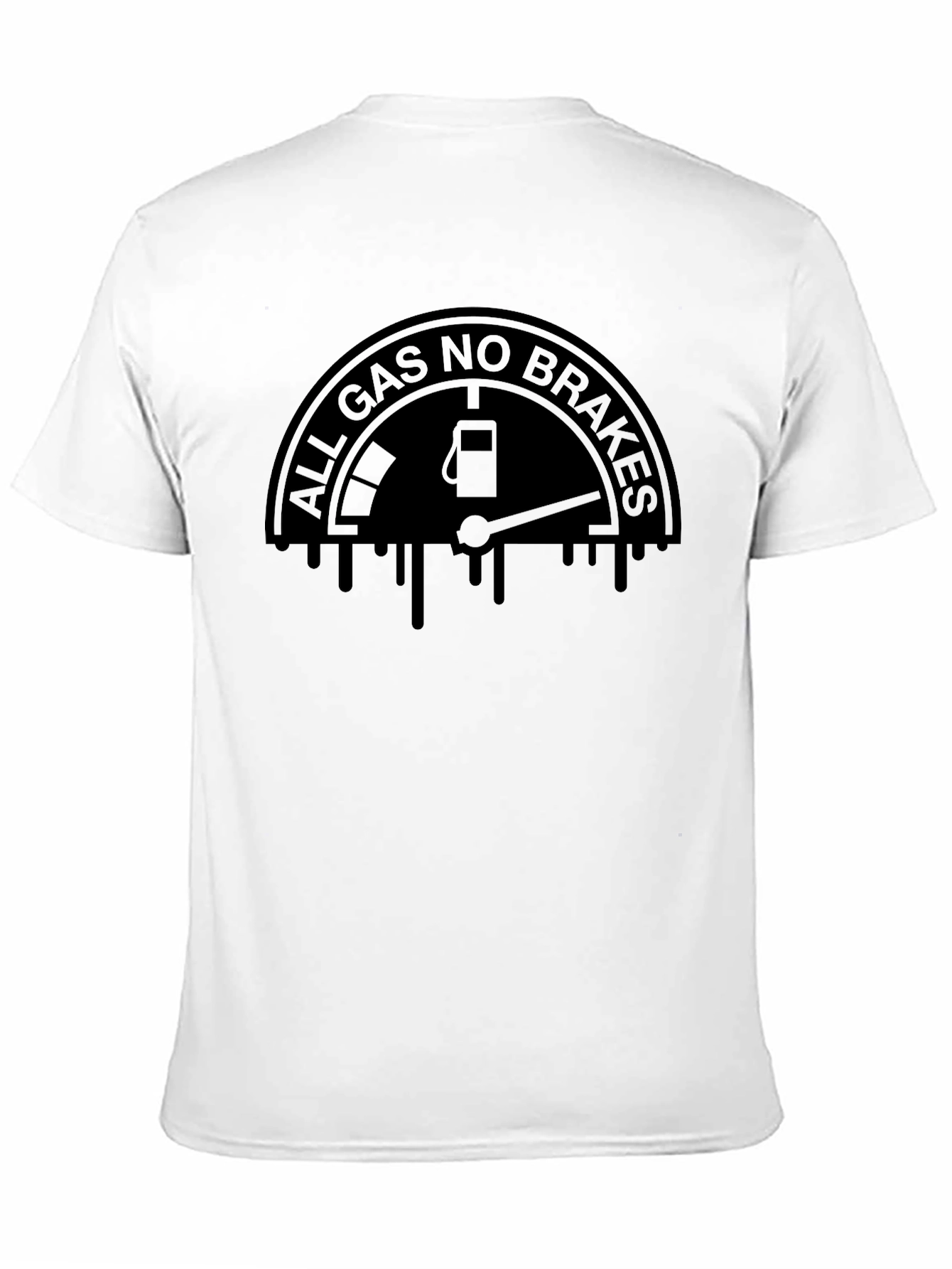 Black All Gas No Brakes Graphic Tee - Black view 11