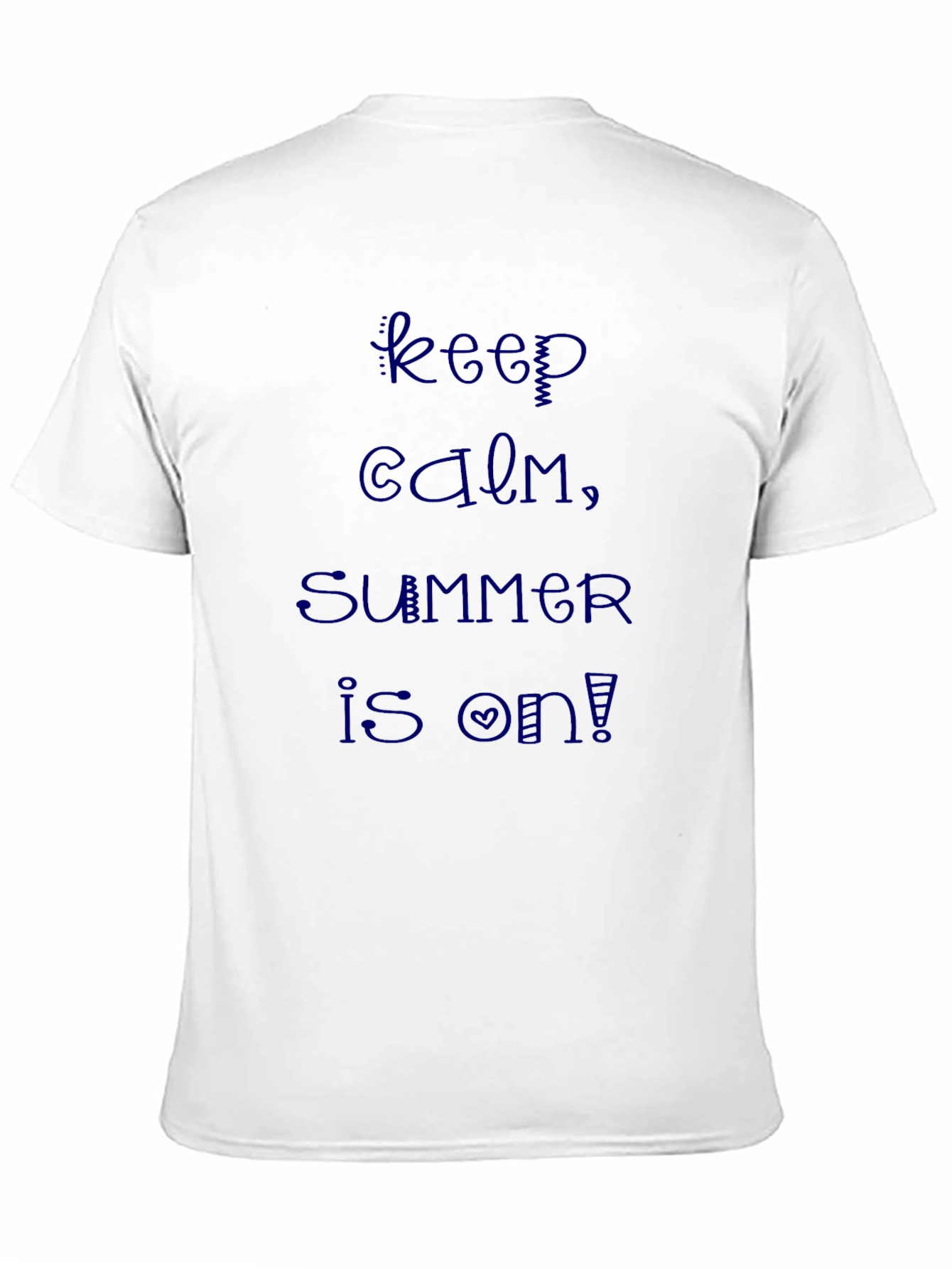 Black Keep Calm Summer T-Shirt view 11