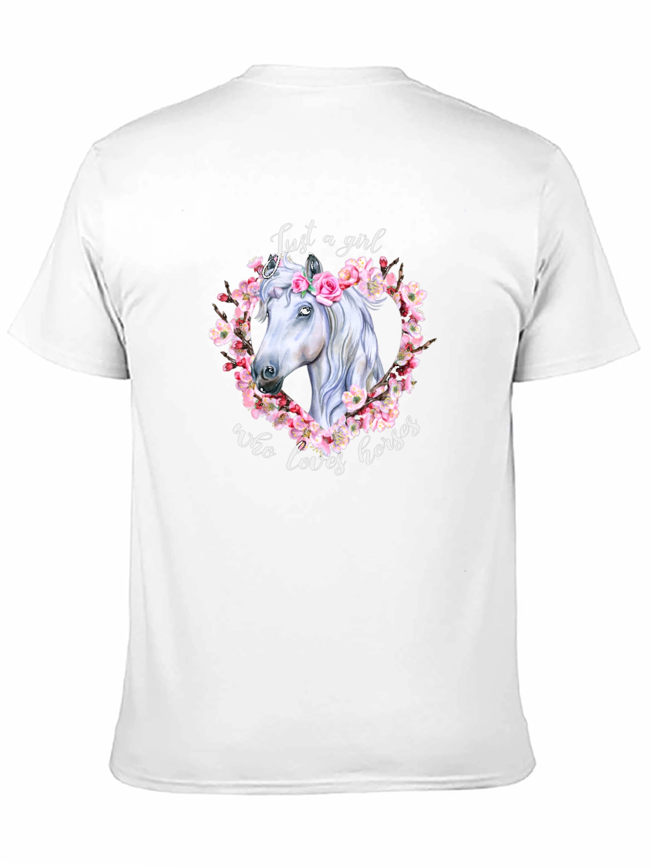 Black Horse Lover T-Shirt - Just A Girl Who Loves Horses view 11