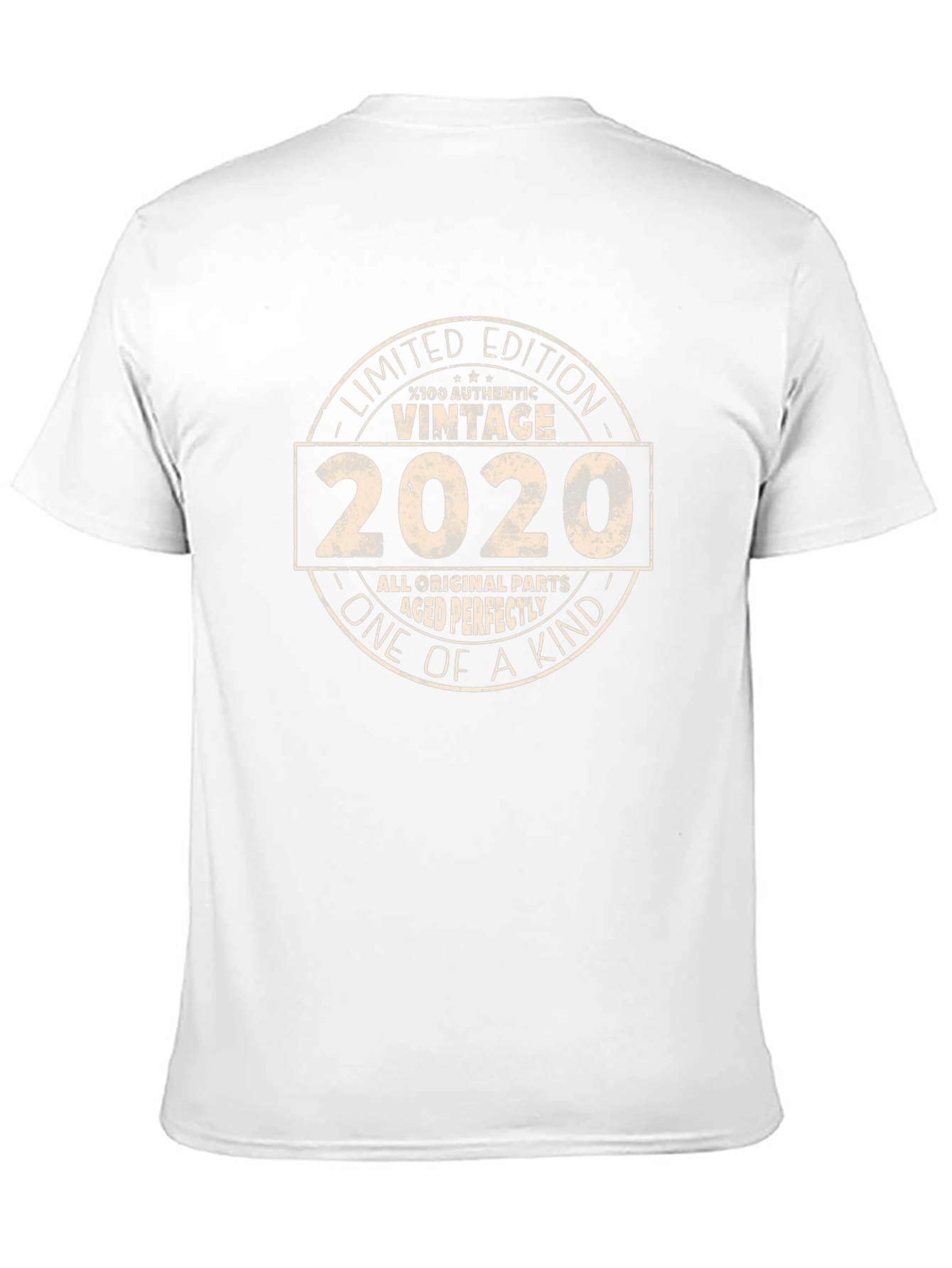 Black Vintage 2020 Limited Edition Birthday T-Shirt view 11