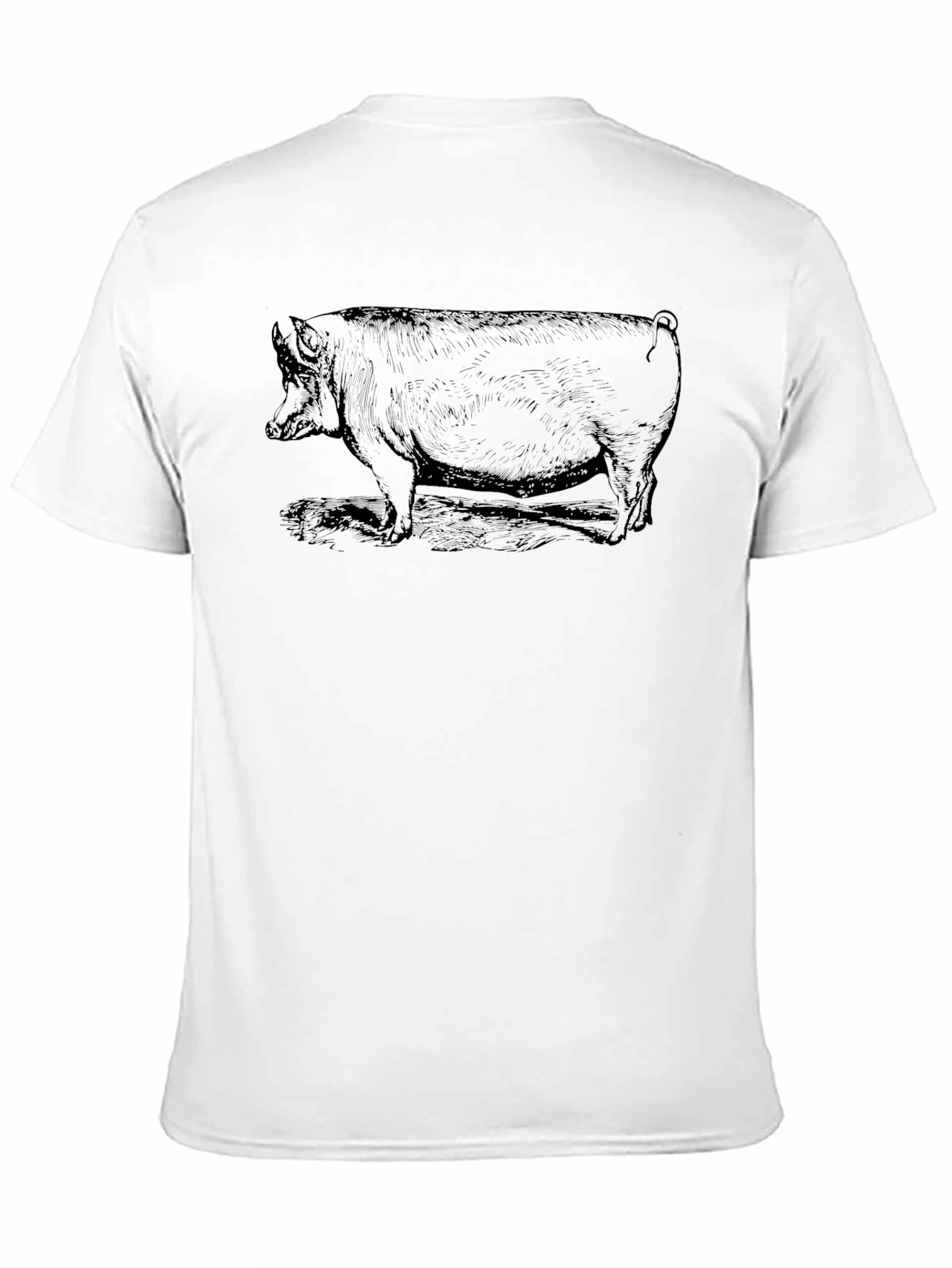 Black Black Pig Graphic T-Shirt - Unique Design view 11