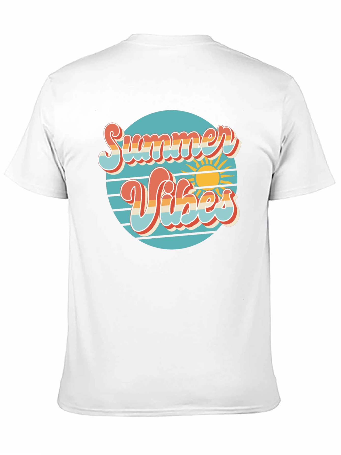 Black Summer Vibes Retro T-Shirt - Graphic Tee view 11