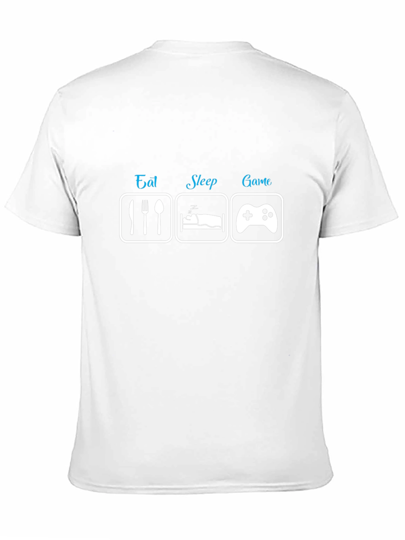 Black Eat Sleep Game Black T-Shirt - Gamer's Lifestyle view 11