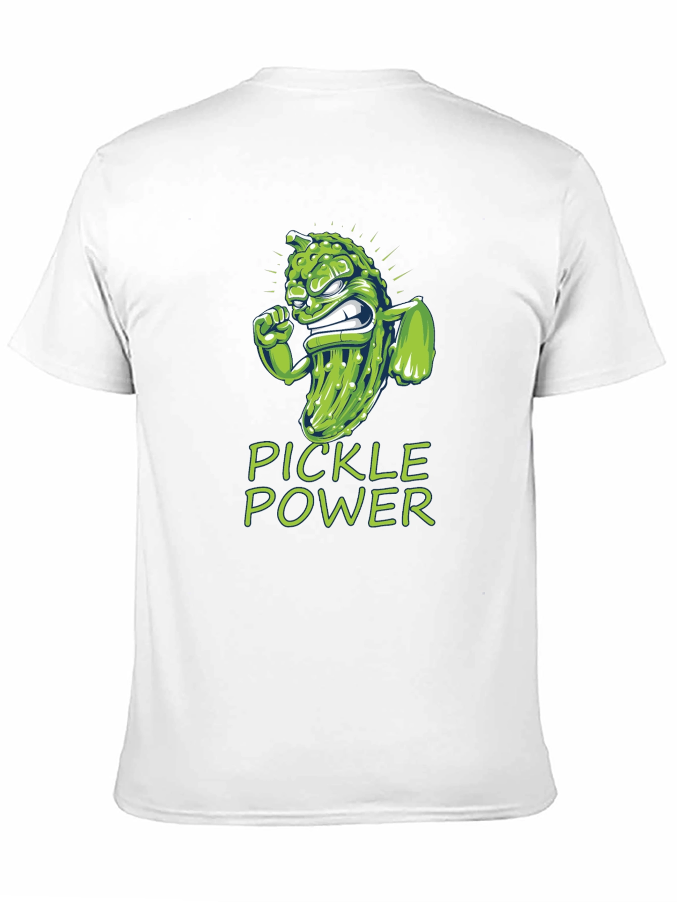Black Pickle Power Graphic Tee -  Funny Foodie Shirt view 11