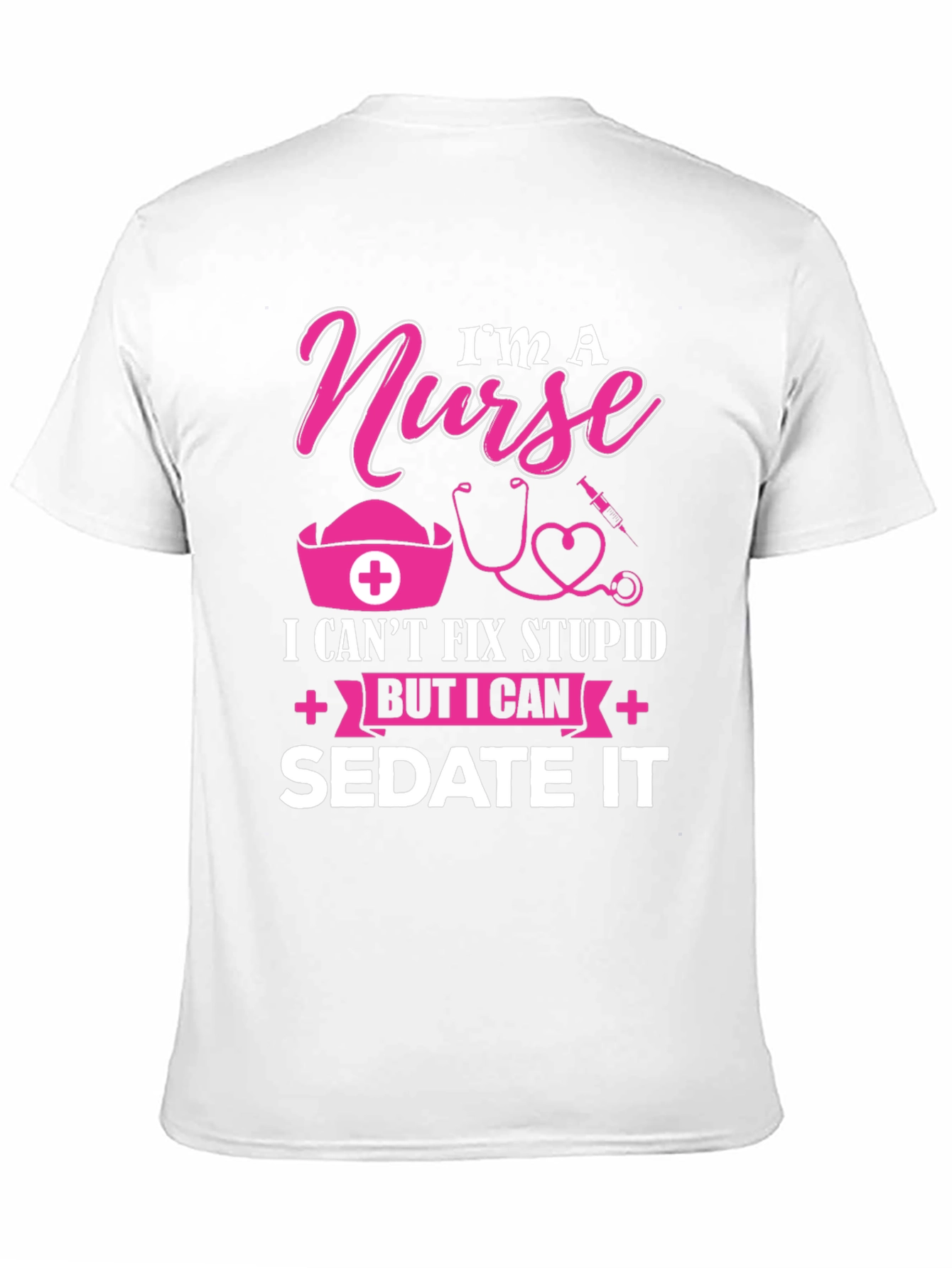 Black I'm A Nurse Funny T-Shirt view 11