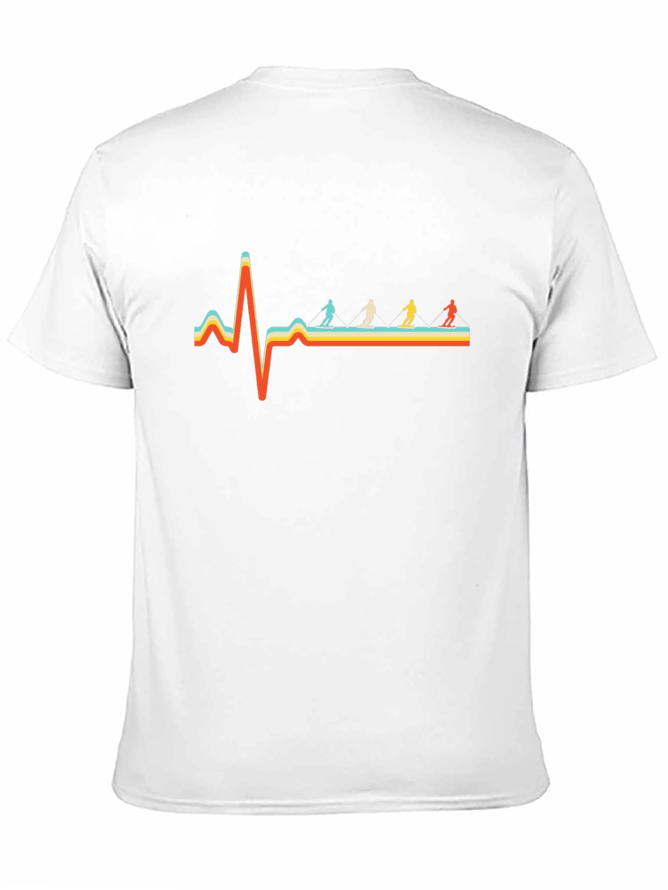 Black Ski Heartbeat T-Shirt view 11