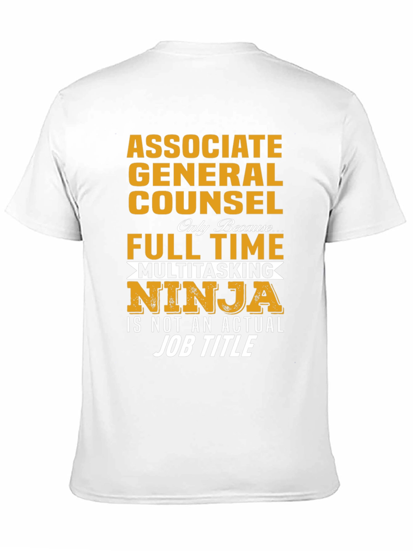 Black Associate General Counsel Multitasking Ninja T-Shirt view 11