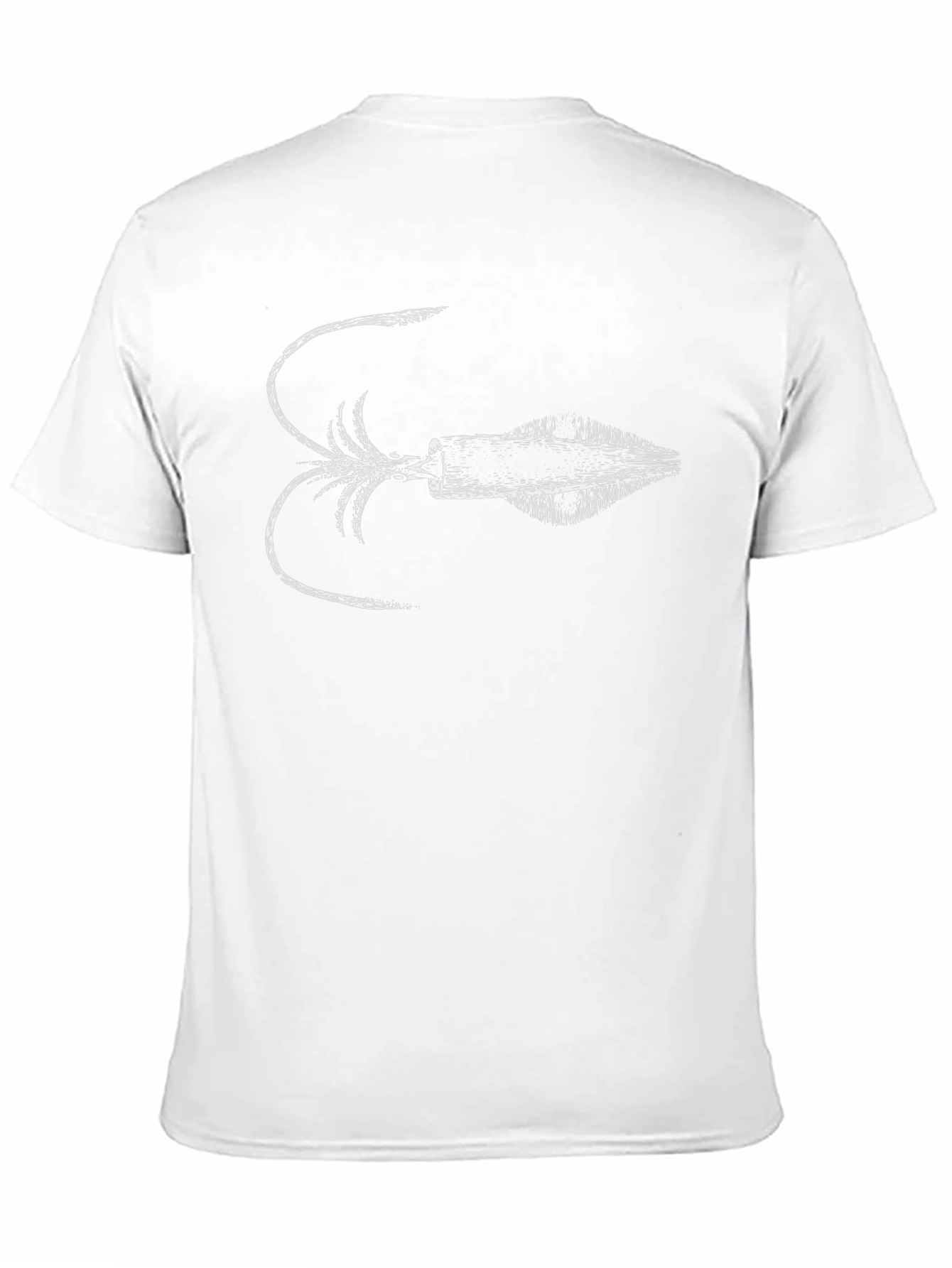 Black Squid Graphic Tee - Black Cotton T-Shirt view 11