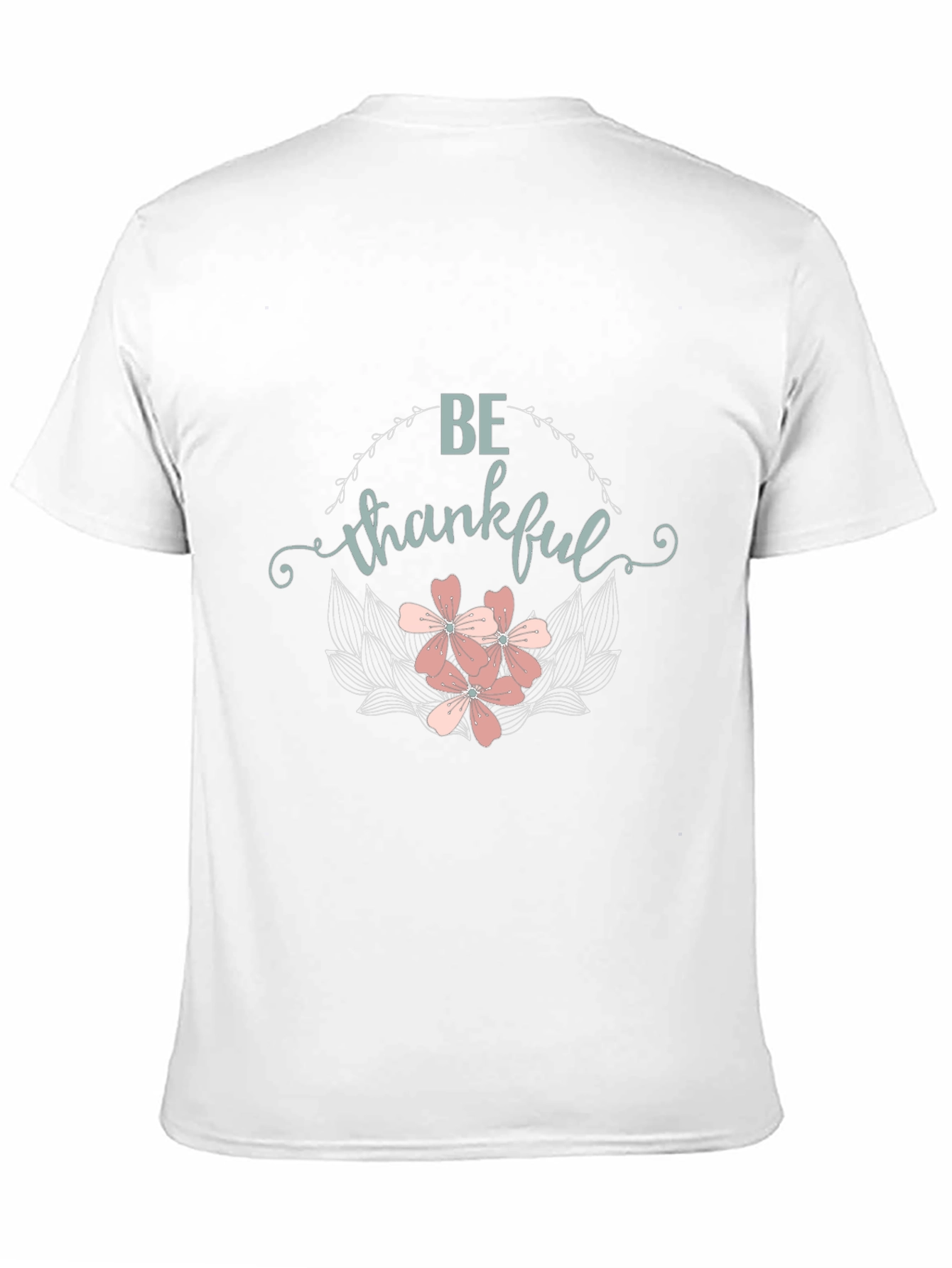 Black Be Thankful Floral Graphic T-Shirt view 11