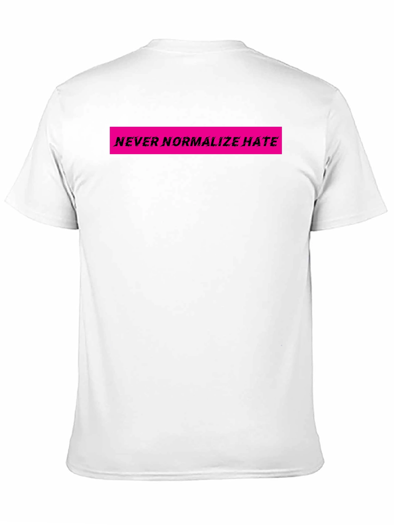 Black Never Normalize Hate Graphic Tee view 11